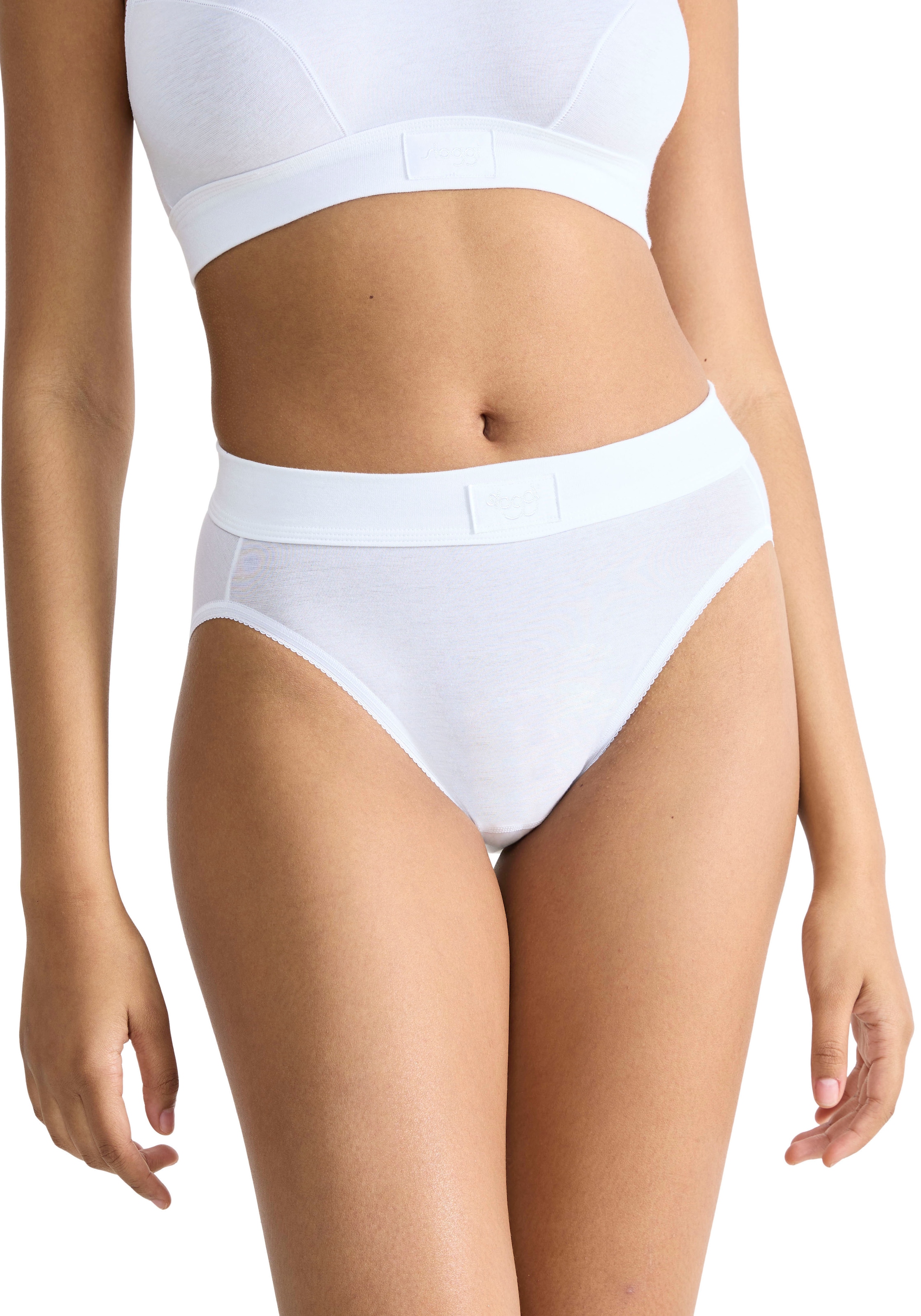 sloggi Tai-Slip »Double Comfort« 2er Pack,  elastisch, hoher Beinausschnitt, Baumwollmix, sportlicher Look