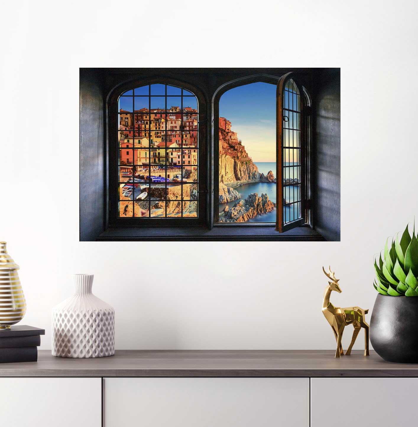 Image of queence Wandsticker "Italien" Wandsticker, Wandbild, selbstklebend, 3D, Fenster