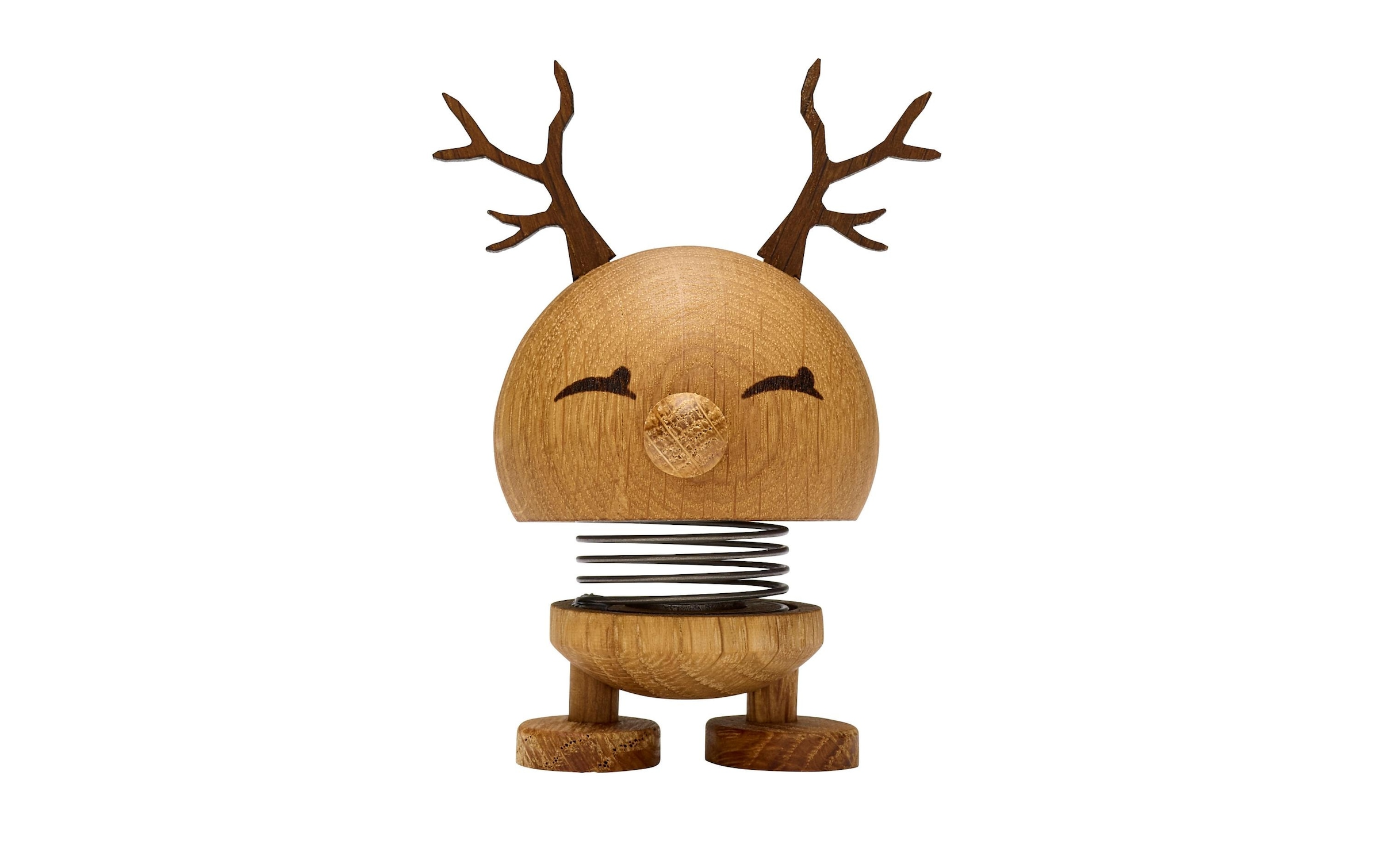 Weihnachtsfigur »Bumble Rentier Gr. S«, Holzart: Eiche (USA)