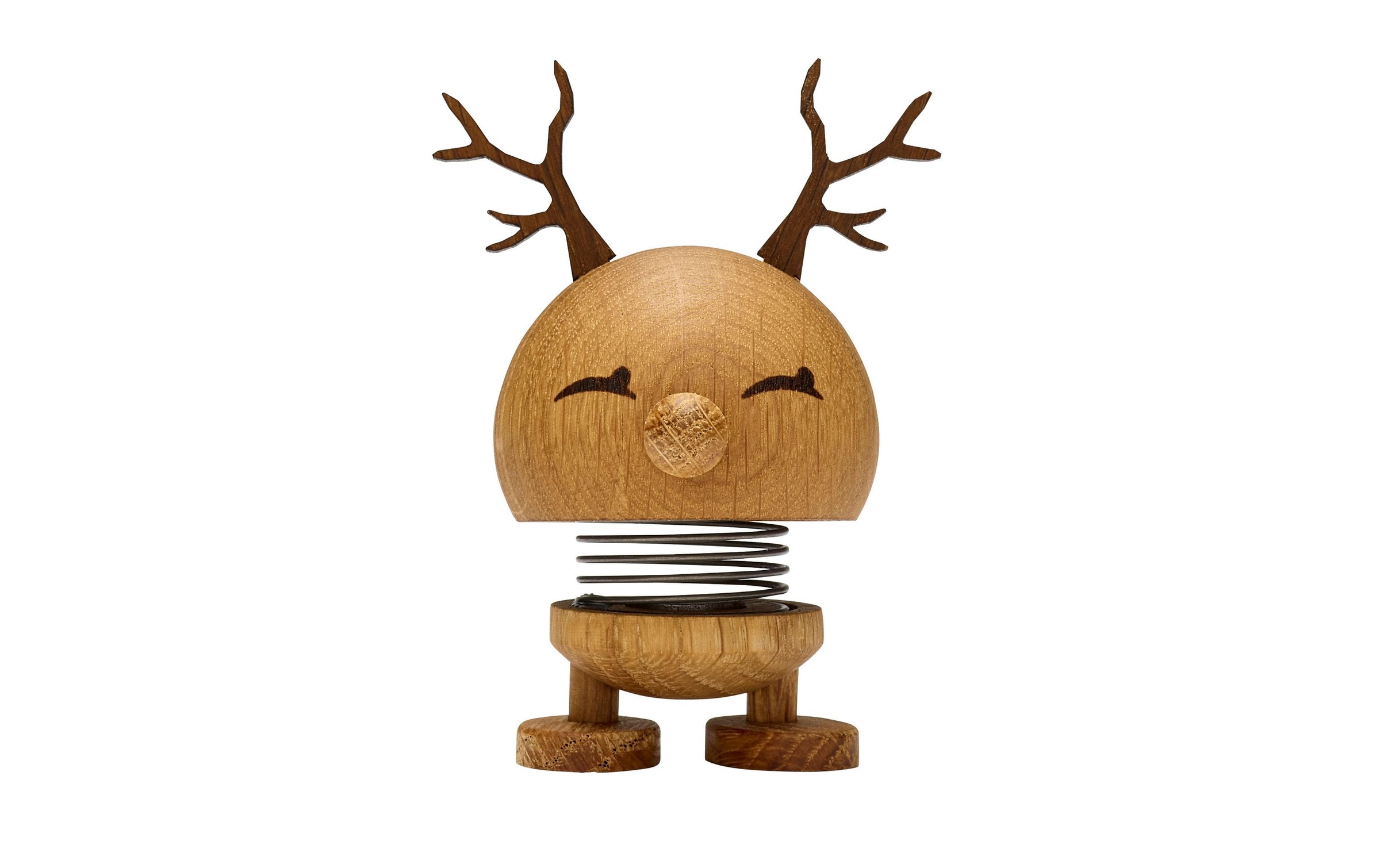 Image of HOPTIMIST Weihnachtsfigur "Bumble Rentier Gr. S" Holzart: Eiche (USA)