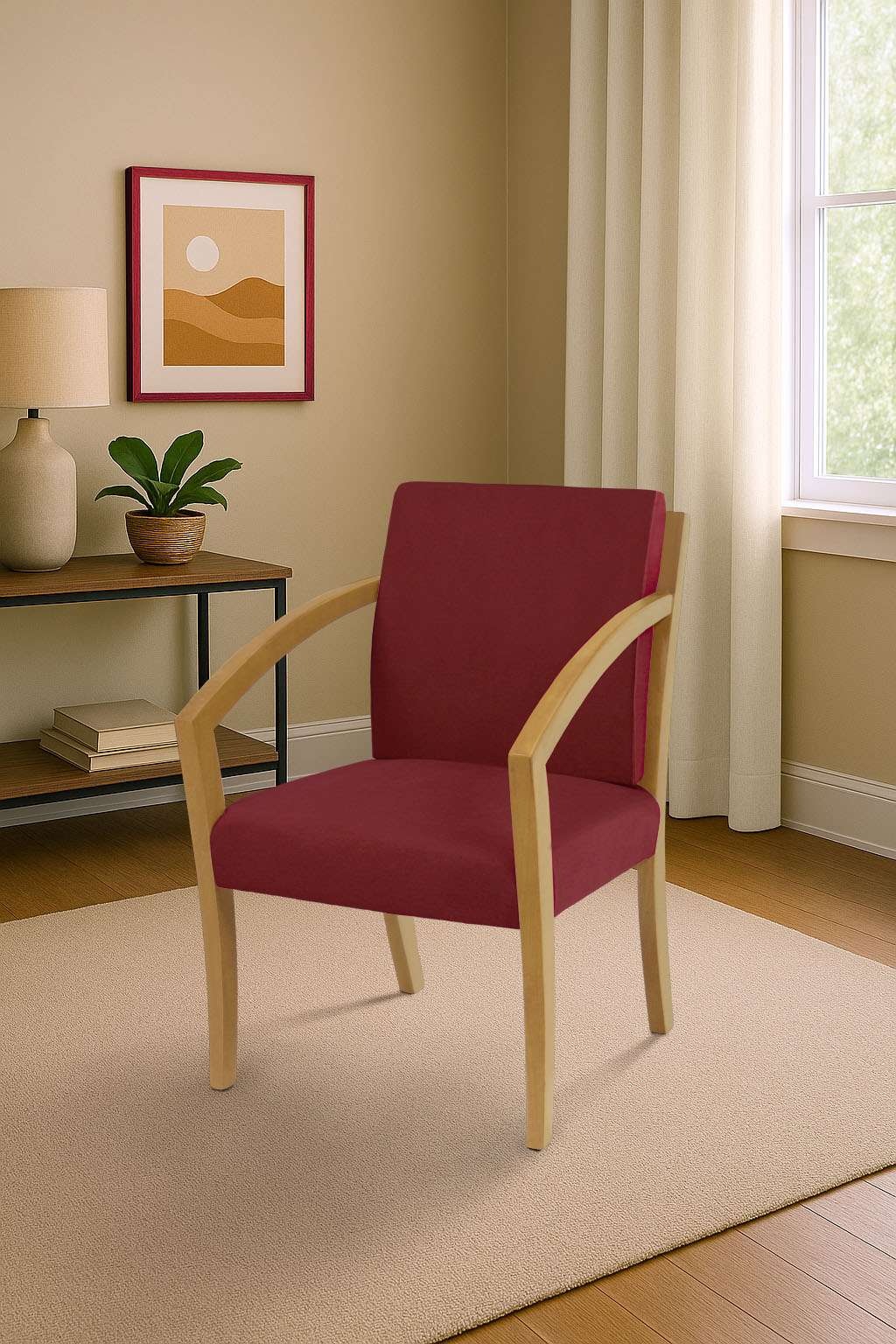 Home affaire Esszimmerstuhl »G98 George Armlehnstuhl, Sessel, in 3 Gestellfarben Made in Italy« () 1 Stk.Extra-confort, Fleckenabweisendes Gewebe, Massivholz