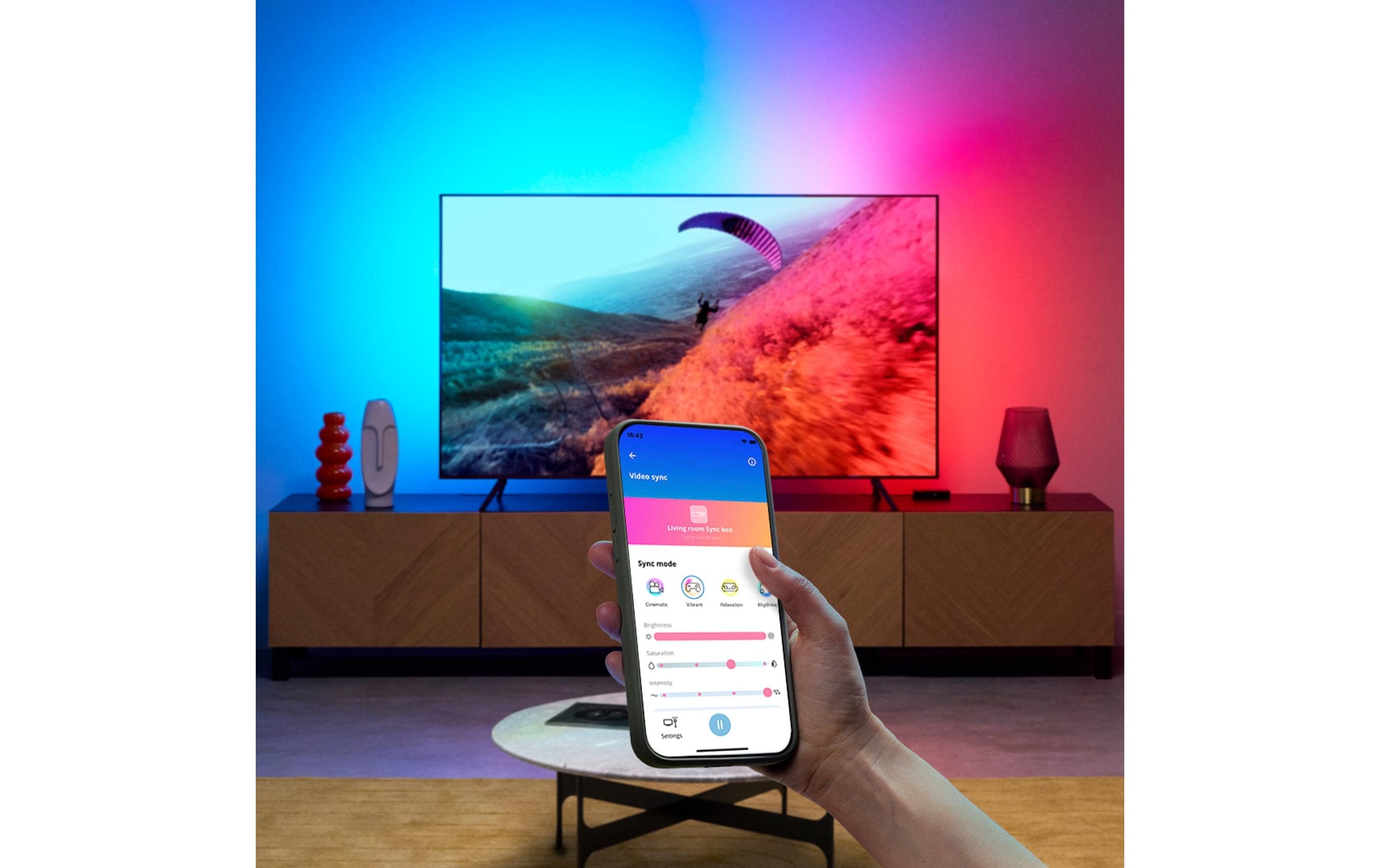 WiZ Lampe LED intelligente »Sync box 75 - 85 EU« WLAN