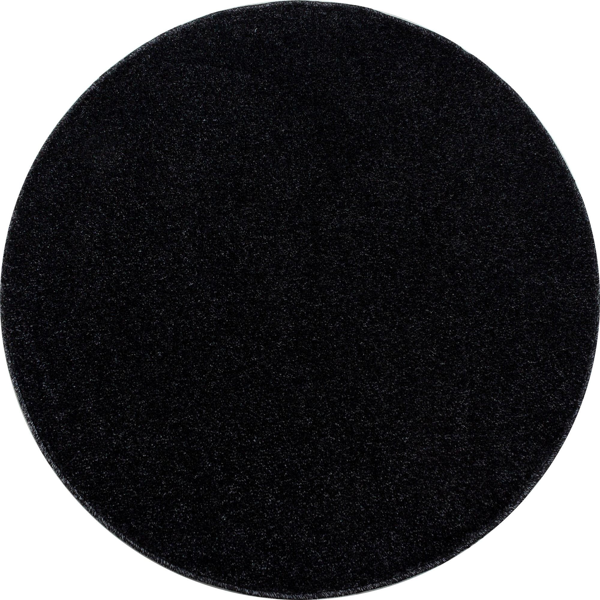 Image of Ayyildiz Teppiche Teppich "ATA, auch als Läufer und in rund" rund 10 mm Höhe Kurzflor, uni, grosse Farbauswahl, robust, Fussbodenheizungsgeeignet