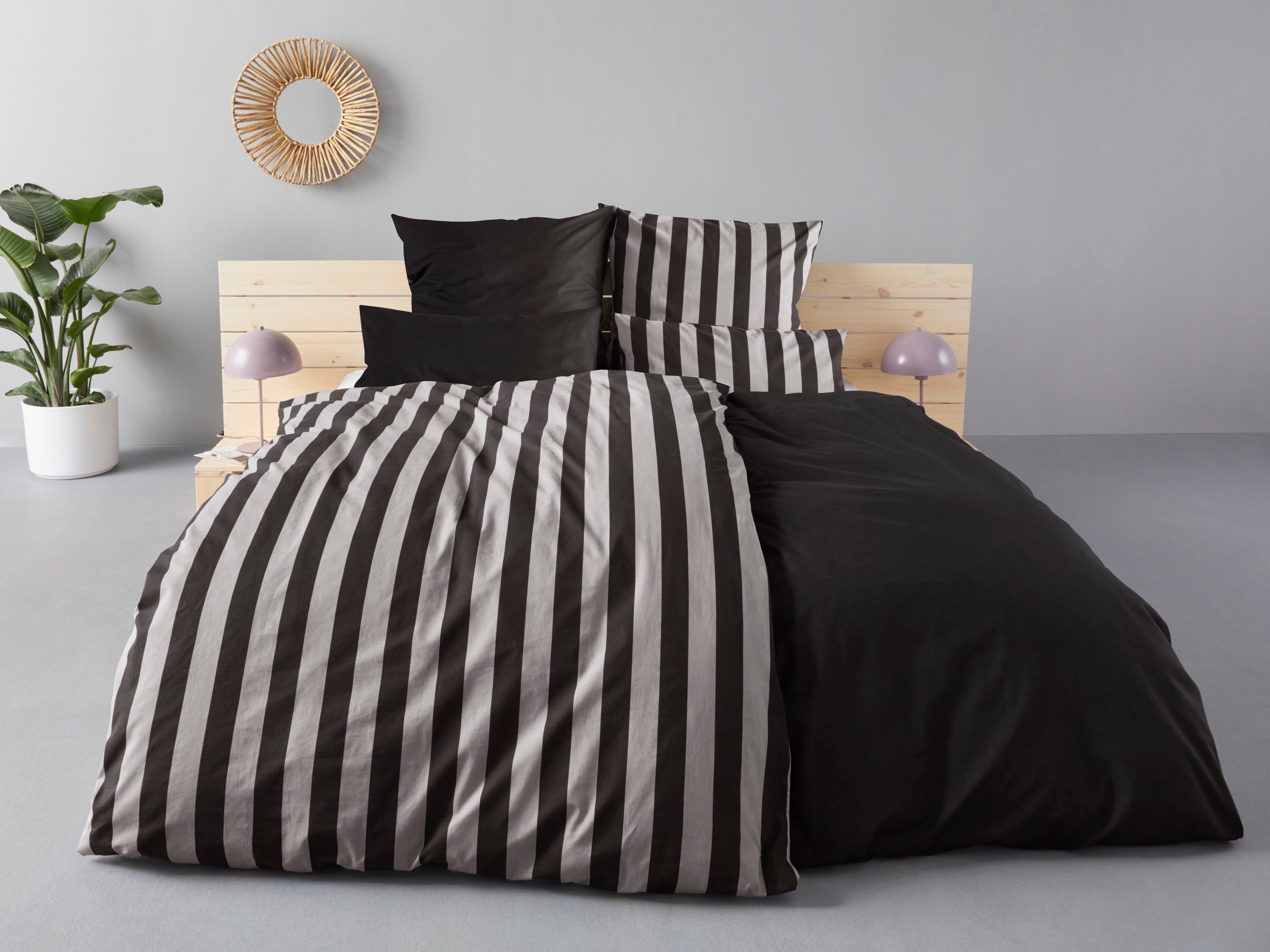 Image of GOODproduct Wendebettwäsche "Greta" 3 Bettwäsche mit Streifen in verschiedenen Qualitäten, ab 135x200 cm