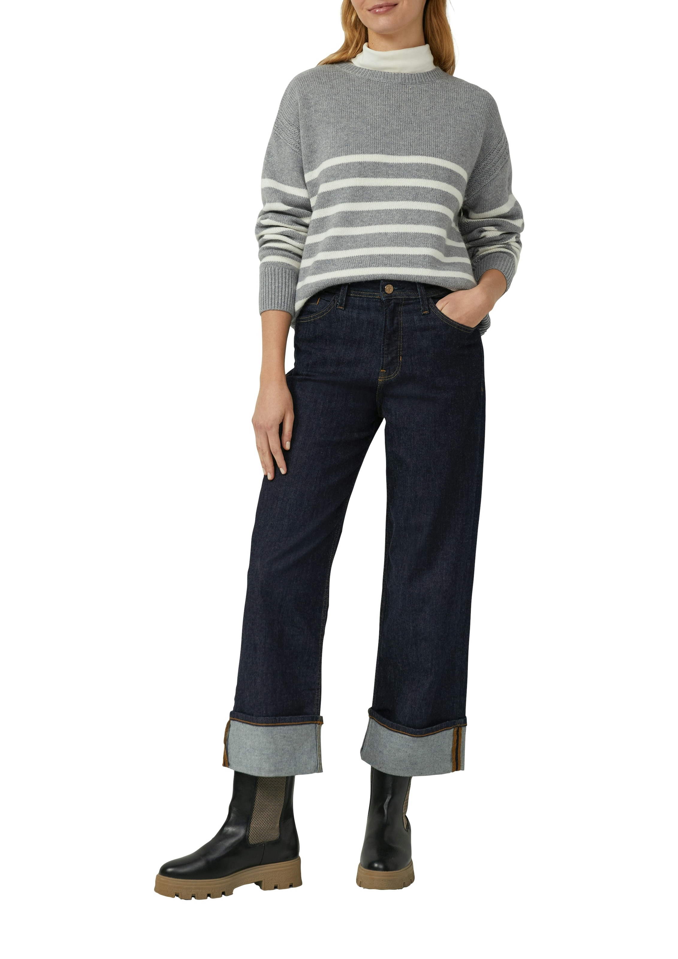 s.Oliver Pull en tricot Coupe Relaxed Fit, avec manches raglan
