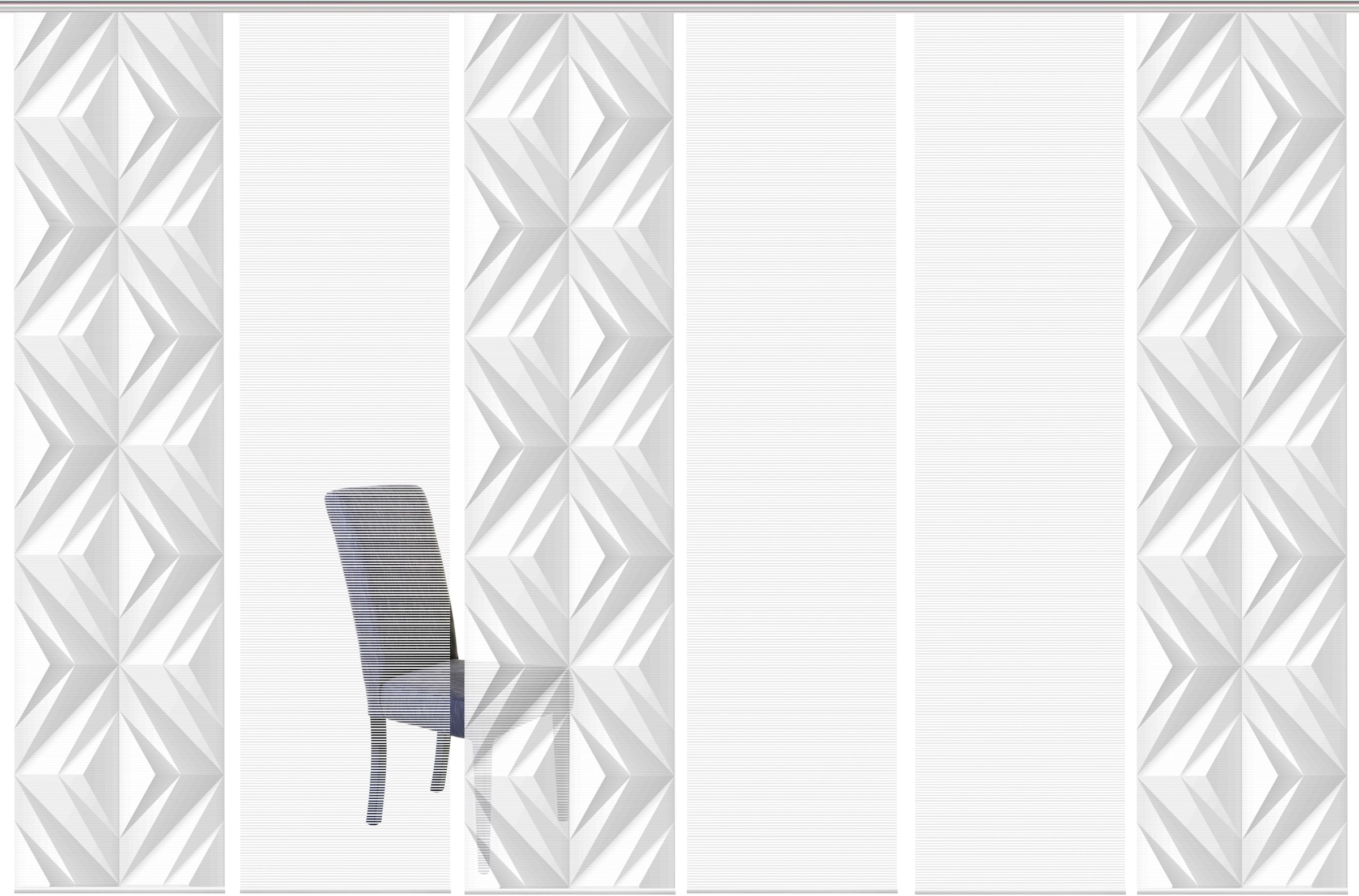 Vision S Rideau coulissant »FRESKO« Support de panneau 1 cuis tlg. DIGITALDRUCK