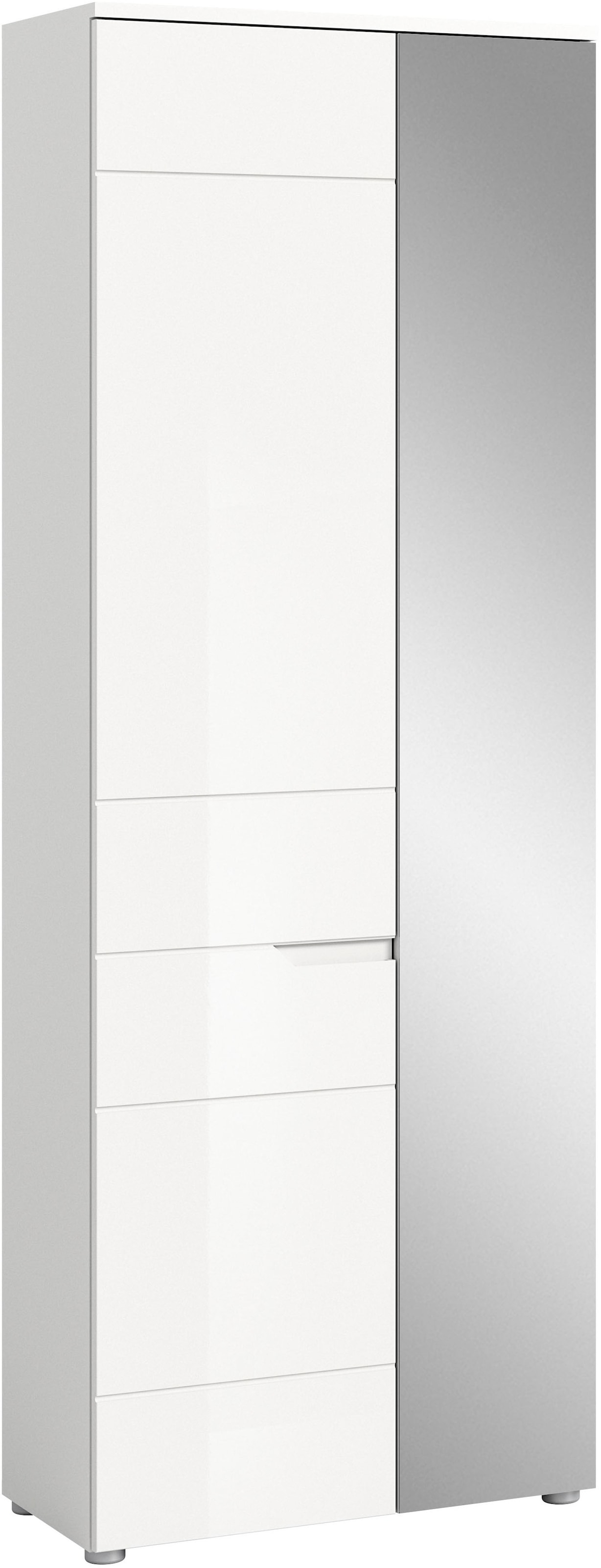 Image of Home affaire Garderobenschrank "CAPRI, Höhe 193cm, 2 Türen, Tür mit eingefasster Griffmulde," Mehrzweckschrank, Universalschrank, Dielenschrank, Flurschrank