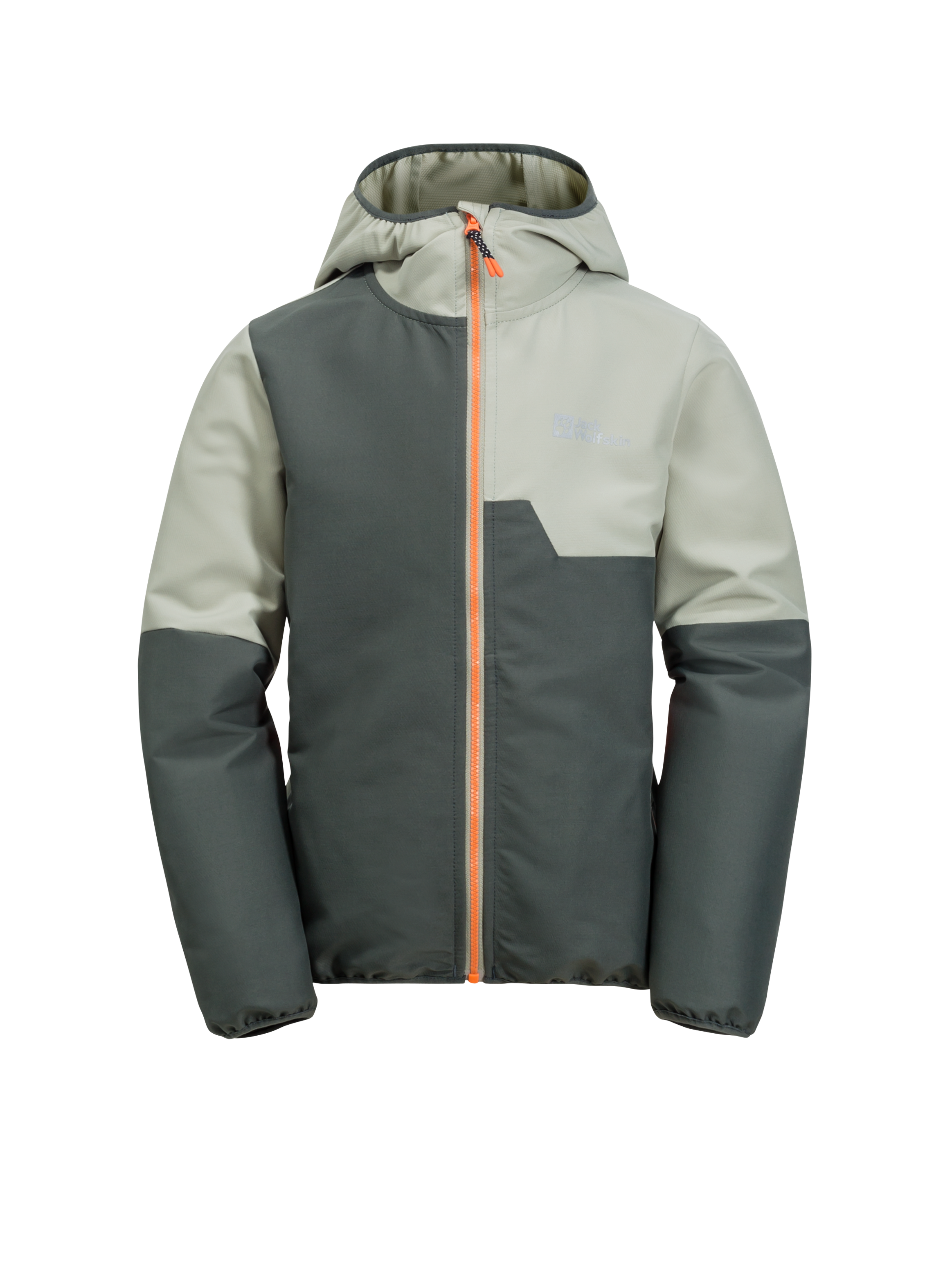 Jack Wolfskin Softshelljacke »TURBULENCE HOODED JKT K«, mit Kapuze, Kapuze: fest mit der Jacke verbunden