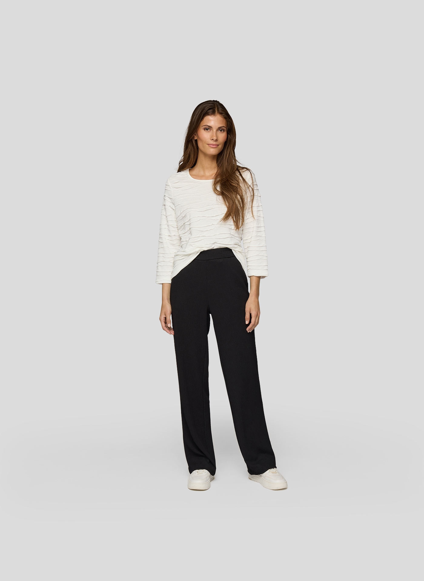 Rabe 3/4-Arm-Shirt, mit Struktur Muster
