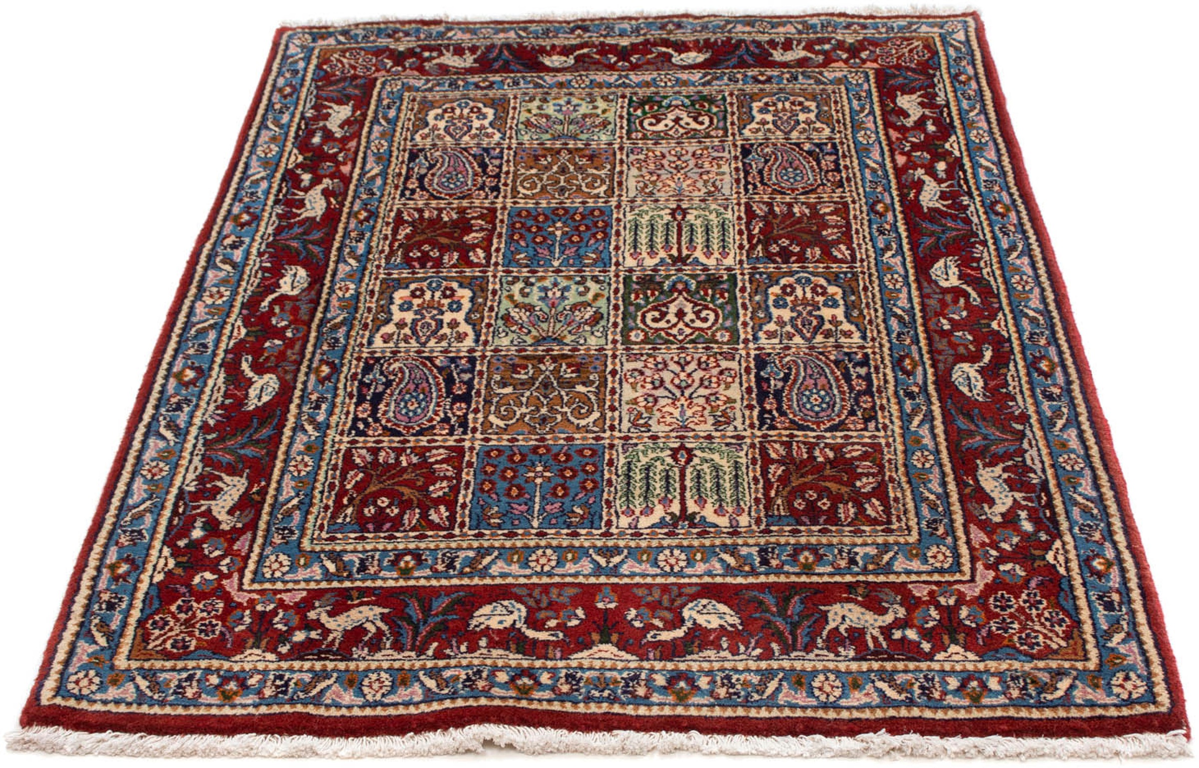 Image of morgenland Orientteppich »Perser - Classic - 140 x 95 cm - dunkelrot«, rechteckig, 10 mm Höhe, Wohnzimmer, Handgeknüpft, Einzelstück mit Zertifikat bei Ackermann Versand Schweiz