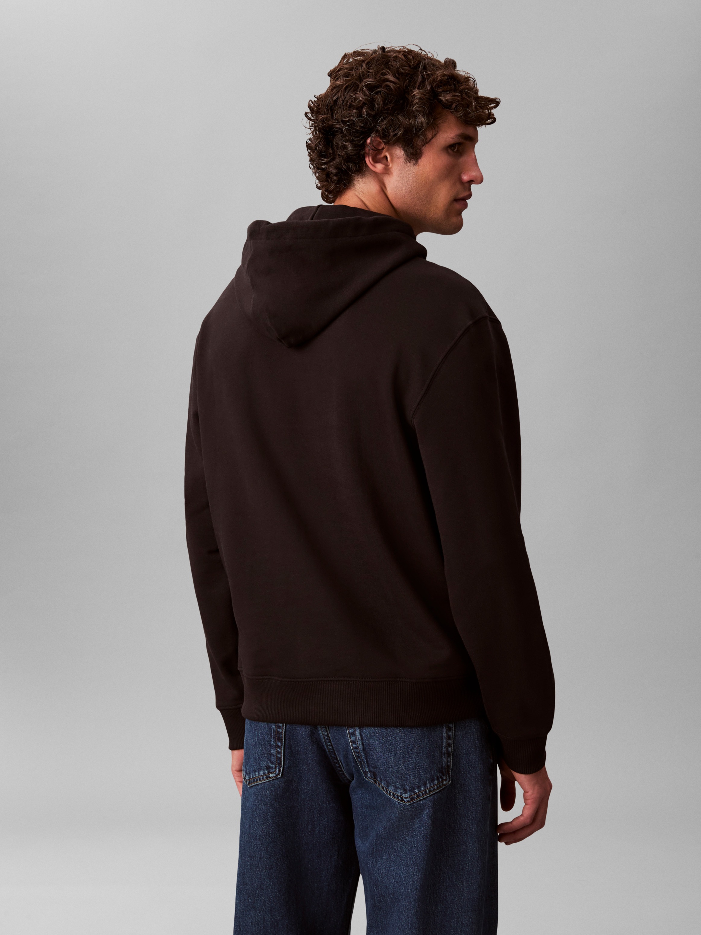 Calvin Klein Jeans Sweatshirt »LS EU 350TERRY MICRO MONOLOGO HO«, Kapuze, regular fit
