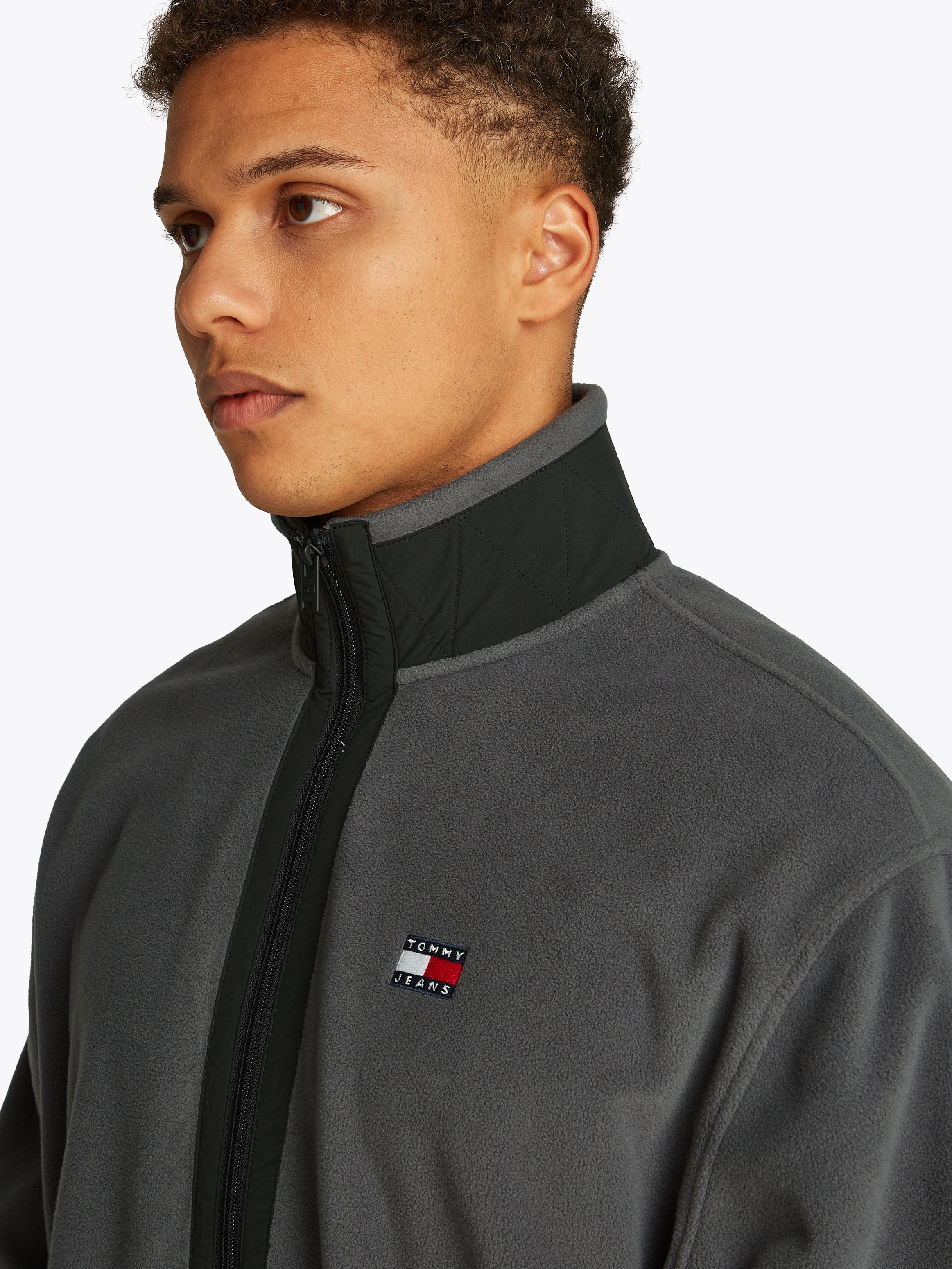 Tommy Jeans Plus Fleecejacke »TJM RLX FZ POLAR FLEECE EXT«, Grosse Grössen