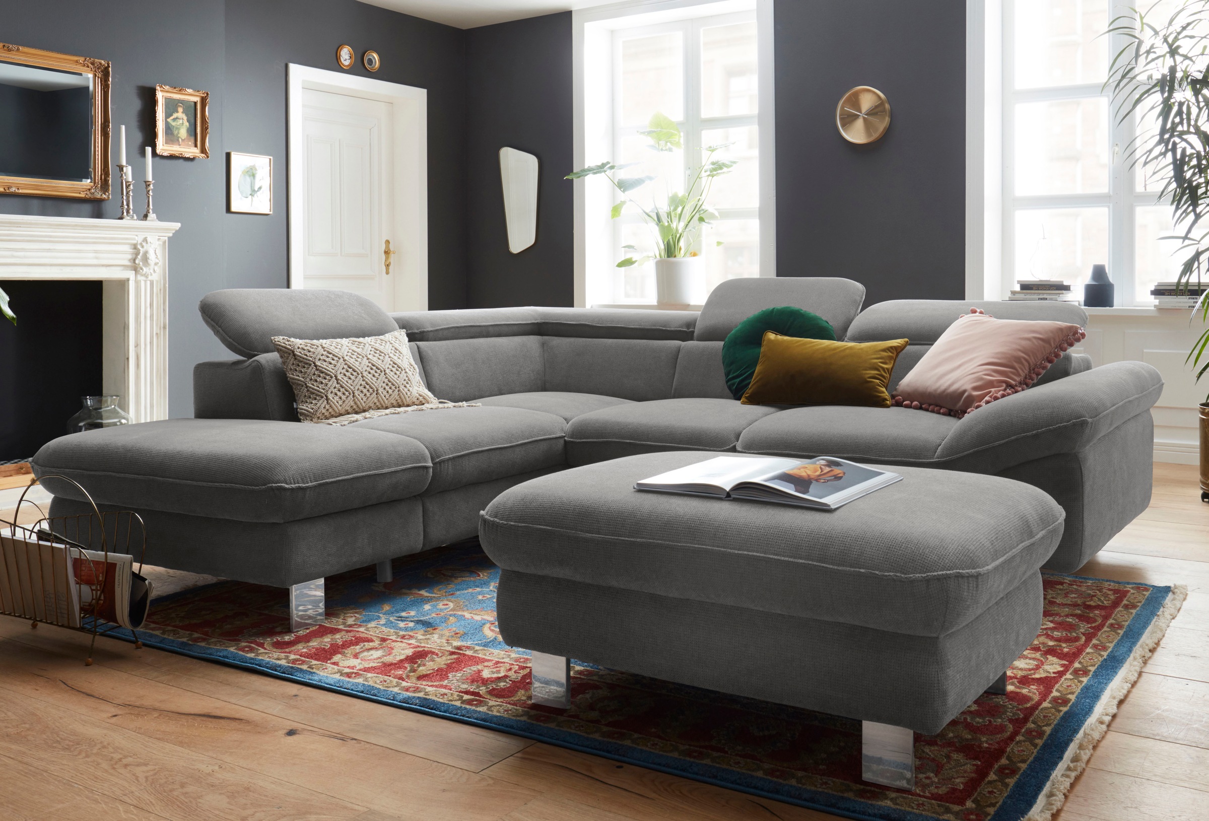 COTTA Ecksofa »Driver L-Form« mit Kopfteilverstellung, wahlweise mit Bettfunktion & Bettkasten