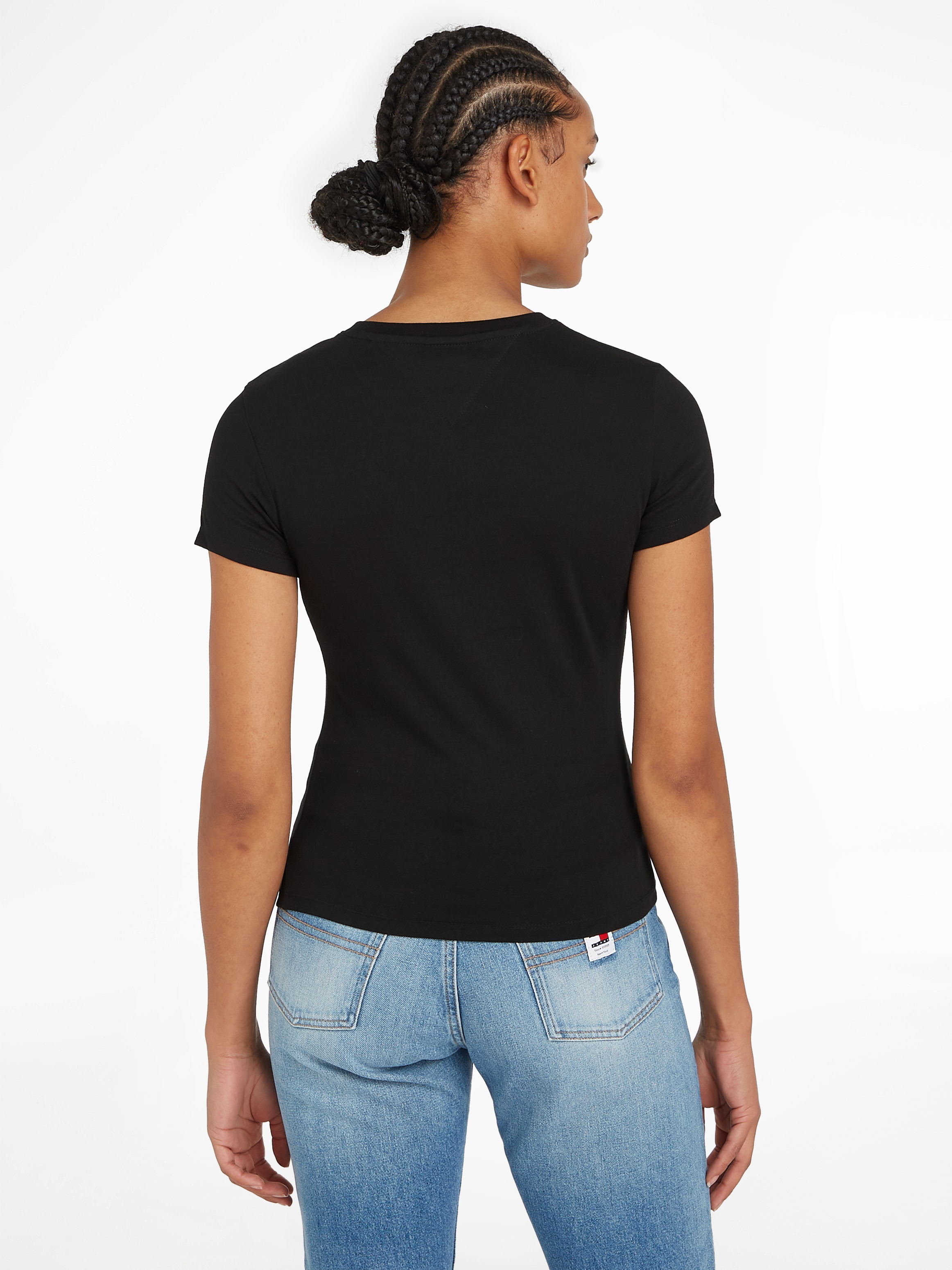 Tommy Jeans Curve T-Shirt »TJW SLIM ESSENTIAL LOGO 1 SS EXT«, Grosse Grössen