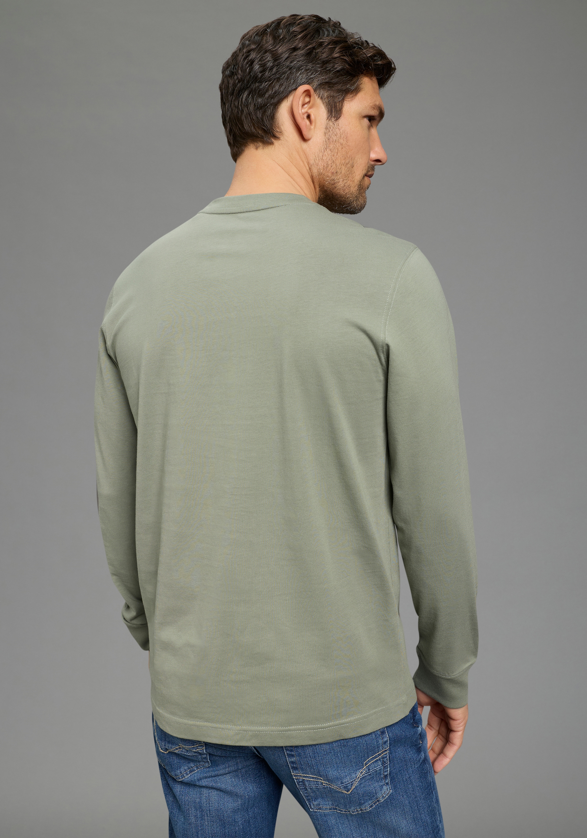 Man's World Langarmshirt »Neue Kollektion!« casual Stil, Langarm, schmale Passform