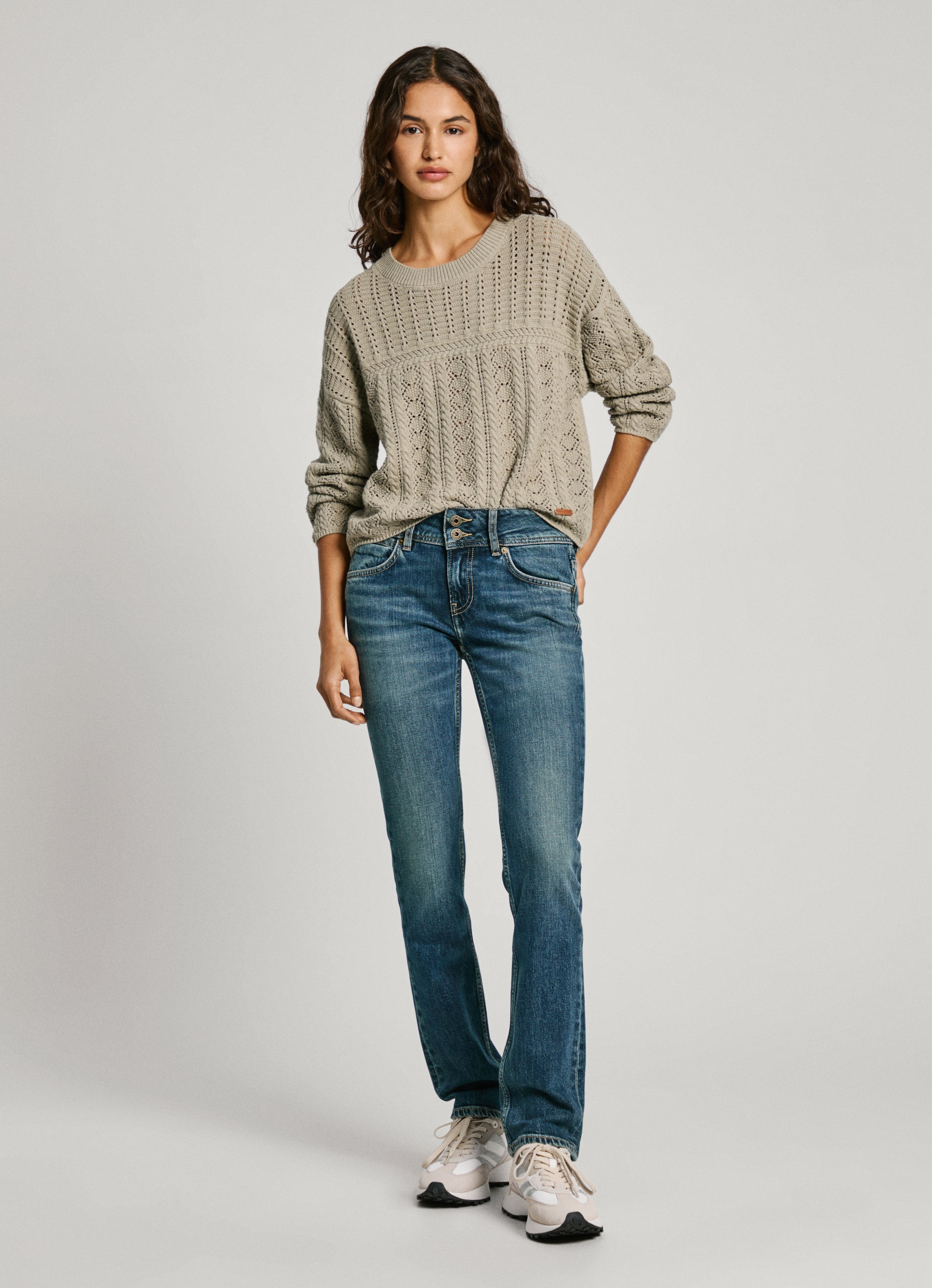 Pepe Jeans Slim-fit-Jeans »SLIM JEANS LW«, mit doppeltem Knopfverschluss