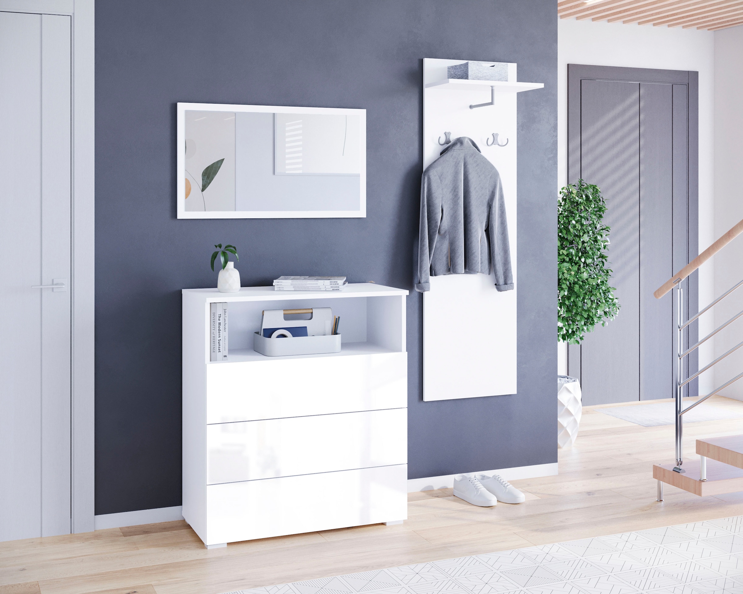 GOODproduct Garderoben-Set »PARIS/ TOKYO« Komplett-Set, 3 Stk. tlg.