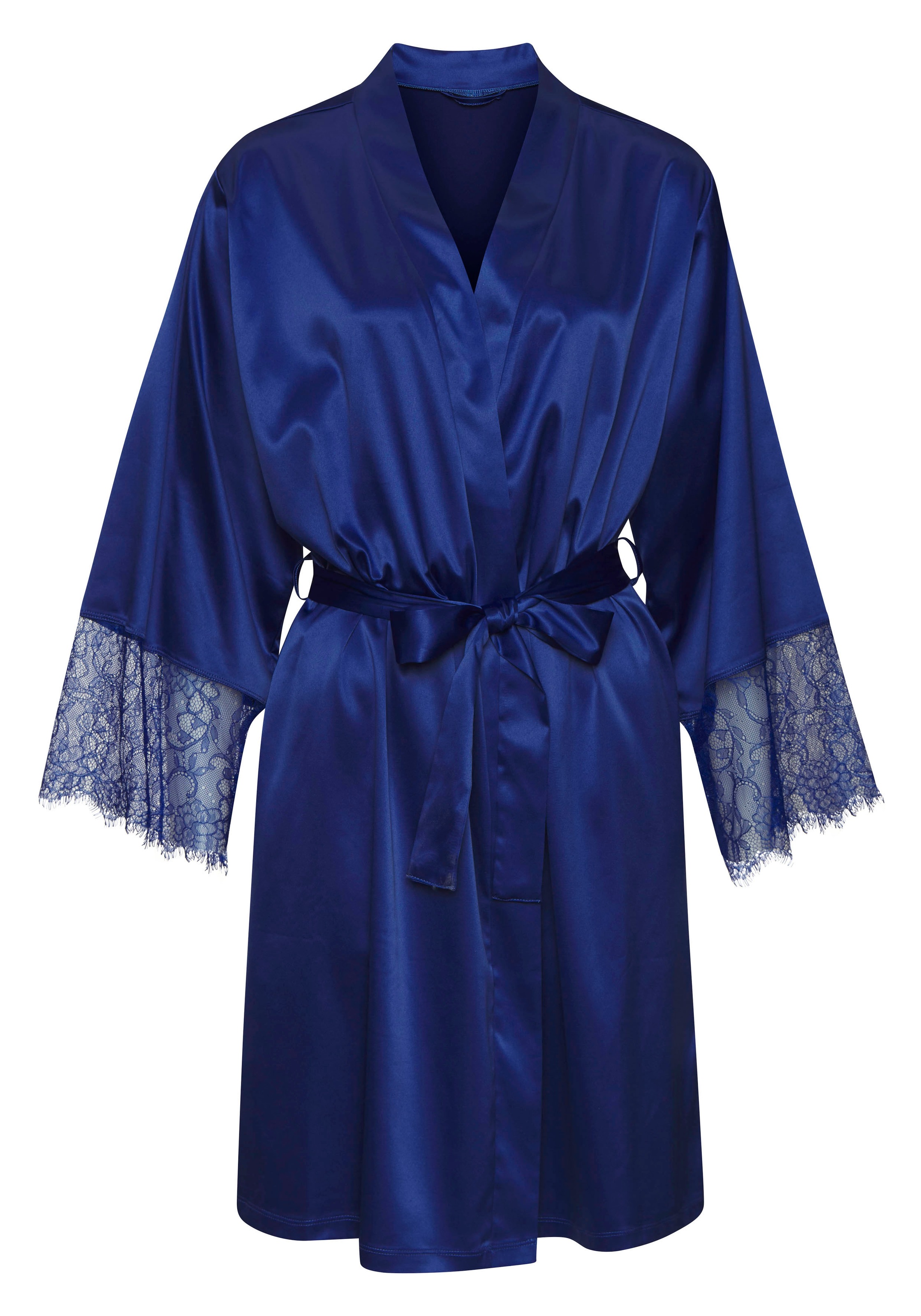 LASCANA Kimono, (1 St.), mit Spitze an den Ärmeln