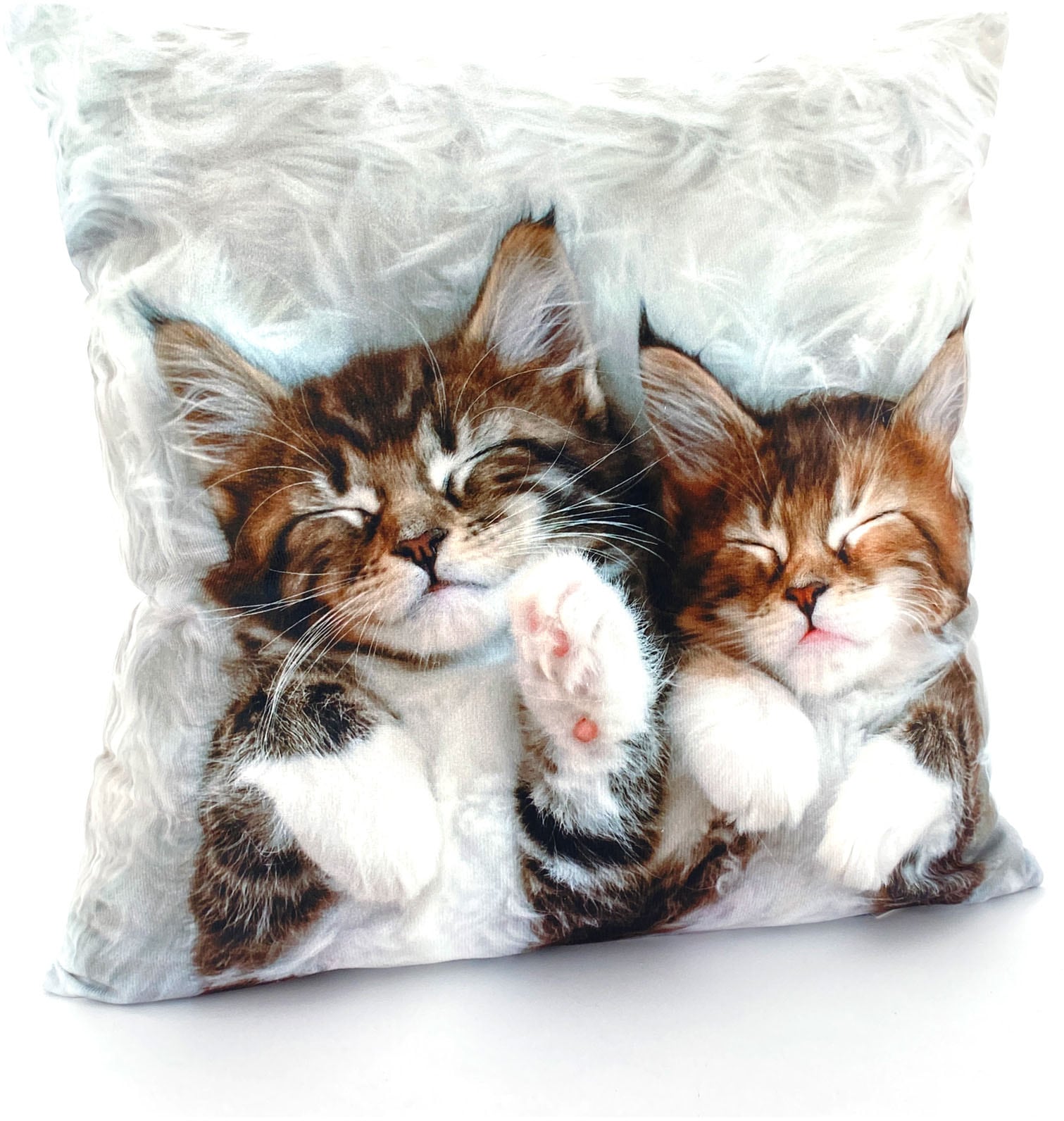 Image of Weckbrodt Dekokissen "Katzen" Kissenhülle ohne Füllung, 1 Stück