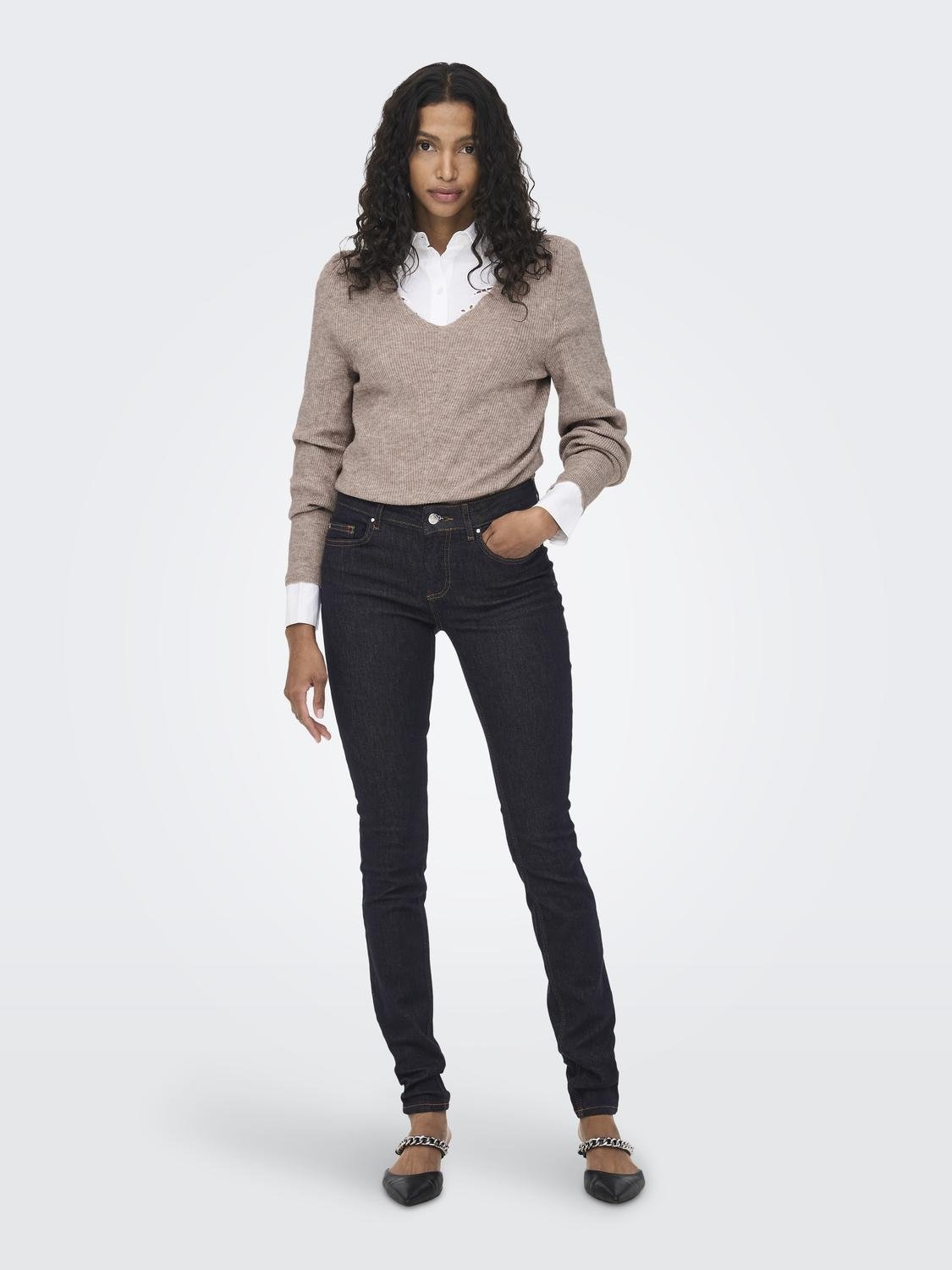 ONLY V-Ausschnitt-Pullover »ONLATIA L/S V-NECK CUFF KNT«