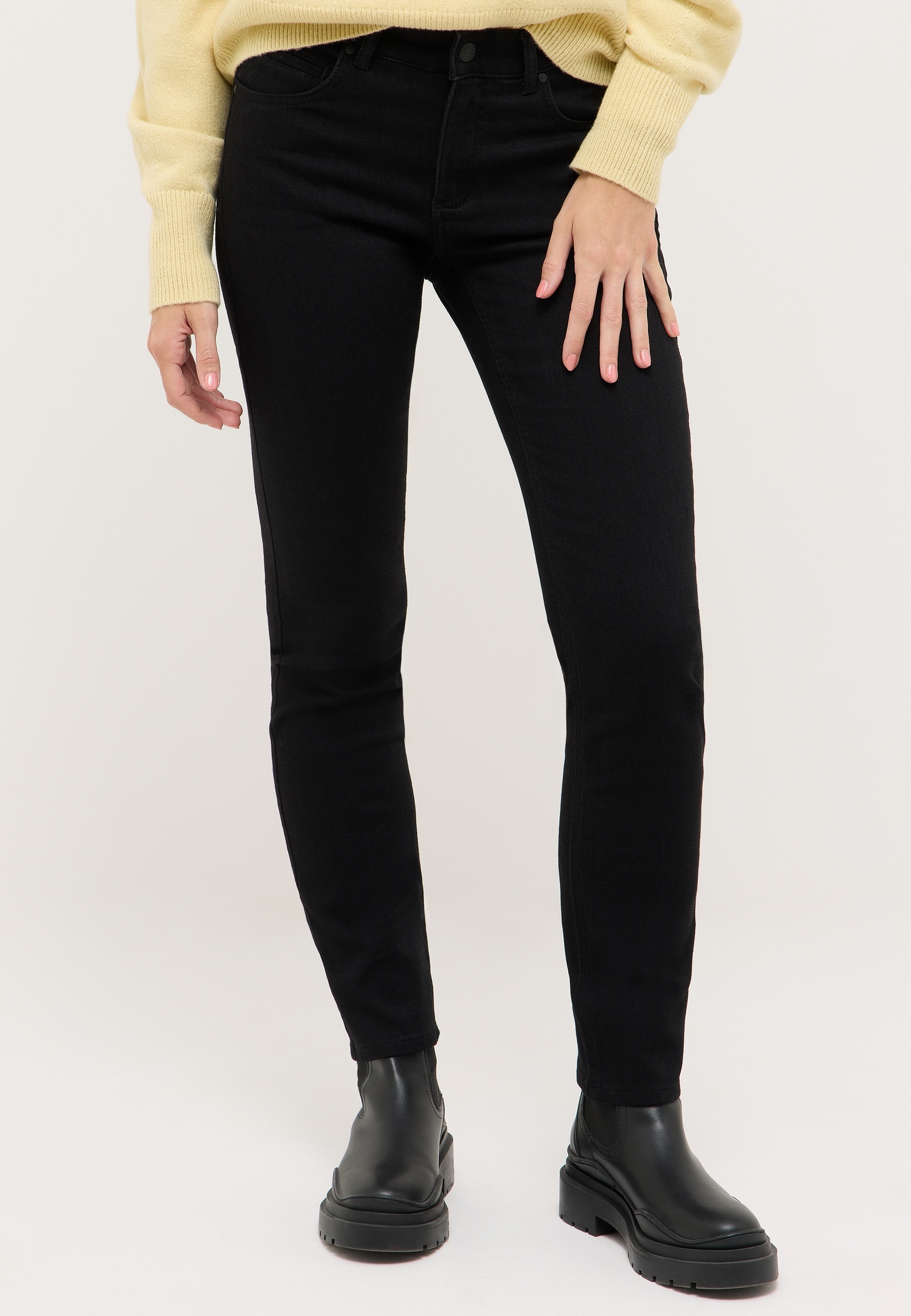 Image of ANGELS Slim-fit-Jeans mit Stretch in cleaner Optik
