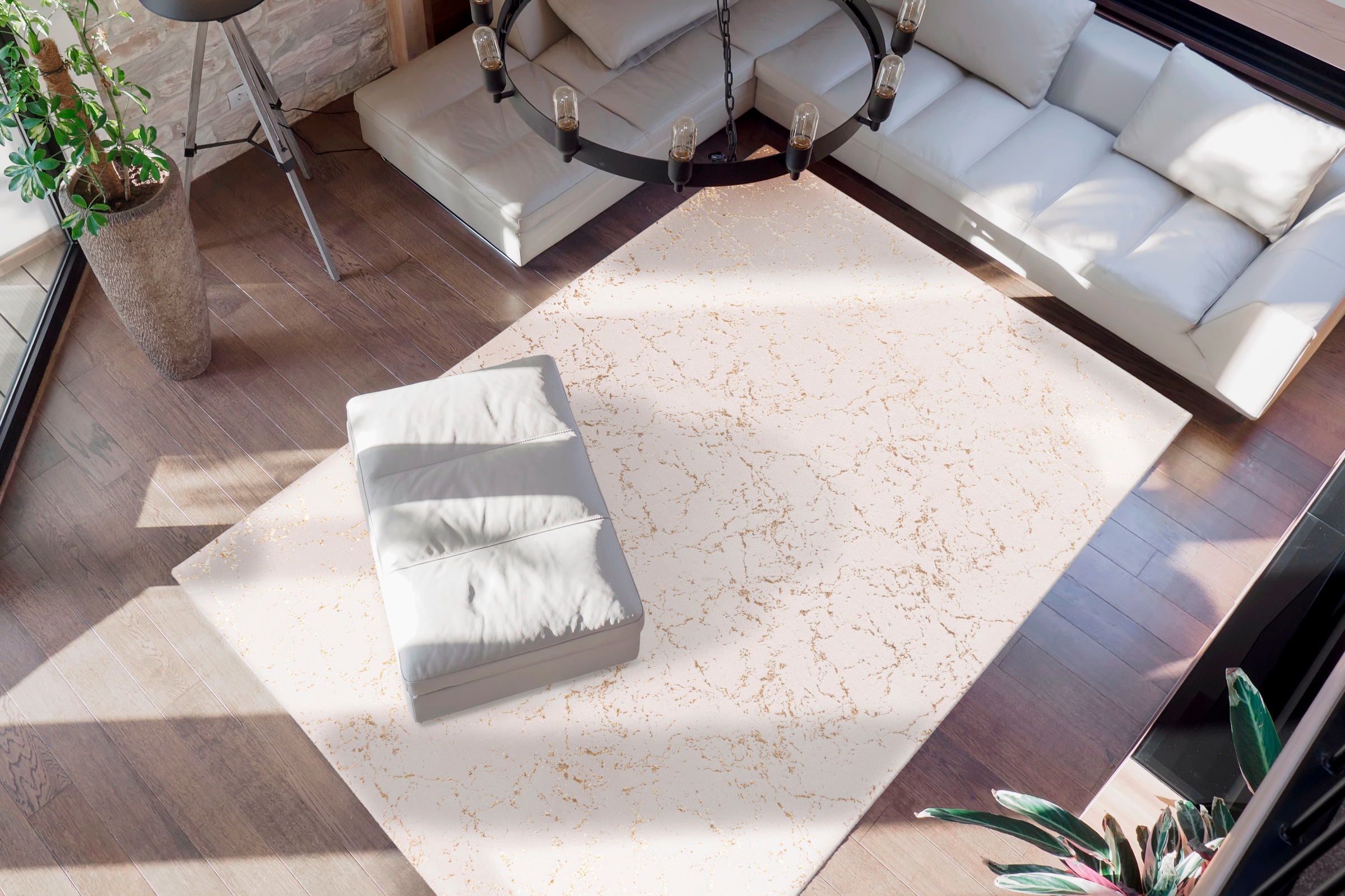 me gusta Tapis »Bijou 225« Rectangulaire 20 mm Höhe Effet brillant, salon