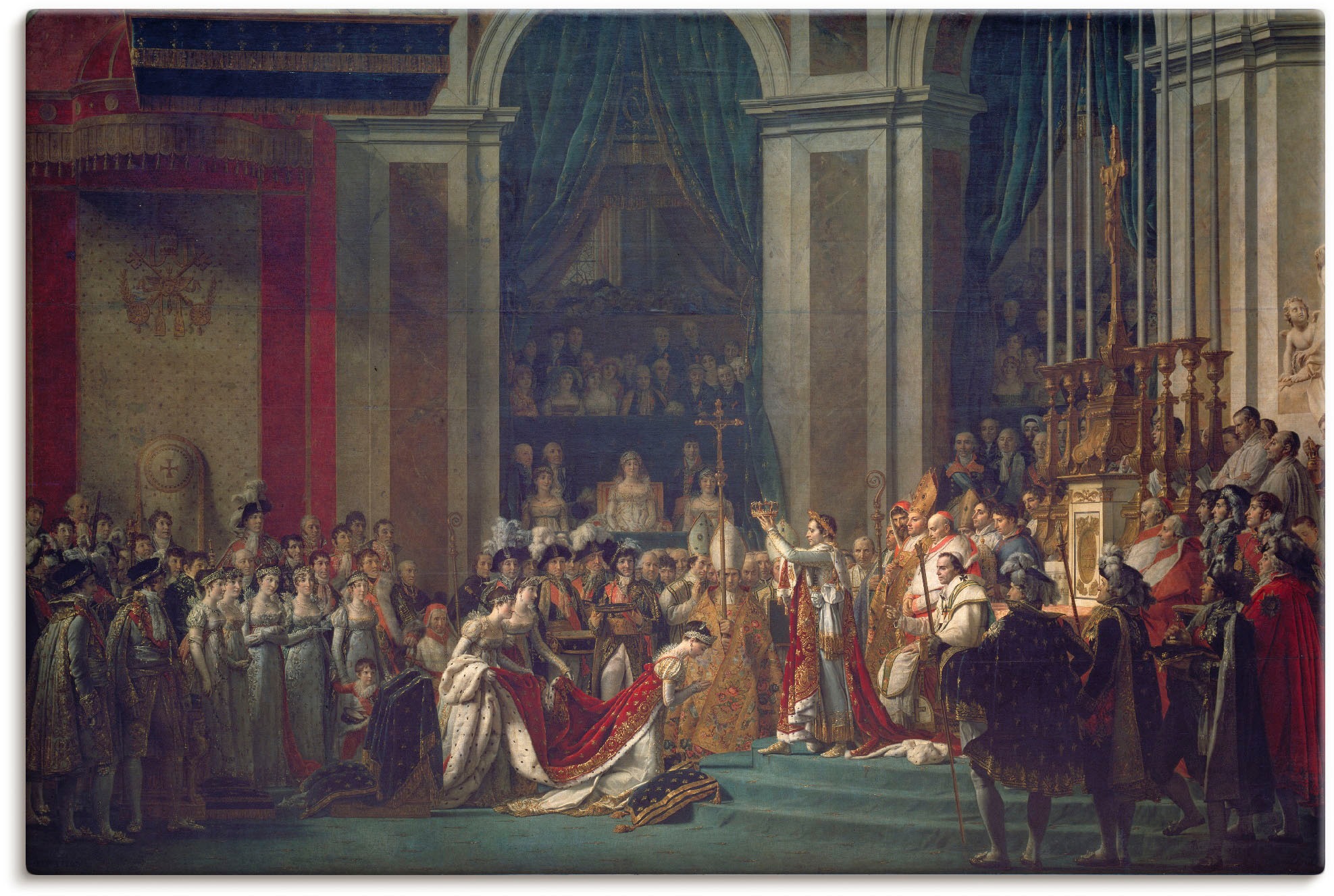 Image of Artland Wandbild »Krönung Napoleons I und Josephines«, historische Ereignisse, (1 St.), in vielen Grössen & Produktarten - Alubild / Outdoorbild für den Aussenbereich, Leinwandbild, Poster, Wandaufkleber / Wandtattoo auch für Badezimmer geeignet bei Acker