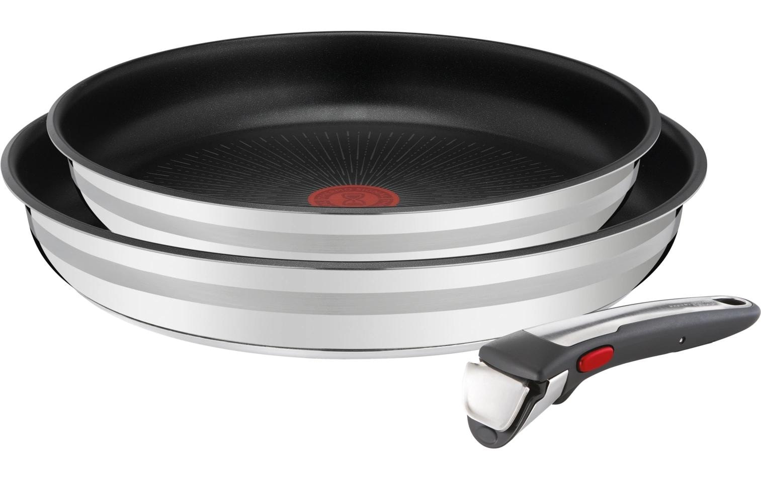 Image of Tefal Pfannen-Set "Jamie Oliver Ingenio On 3-teilig 24 cm/28 cm" Edelstahl
