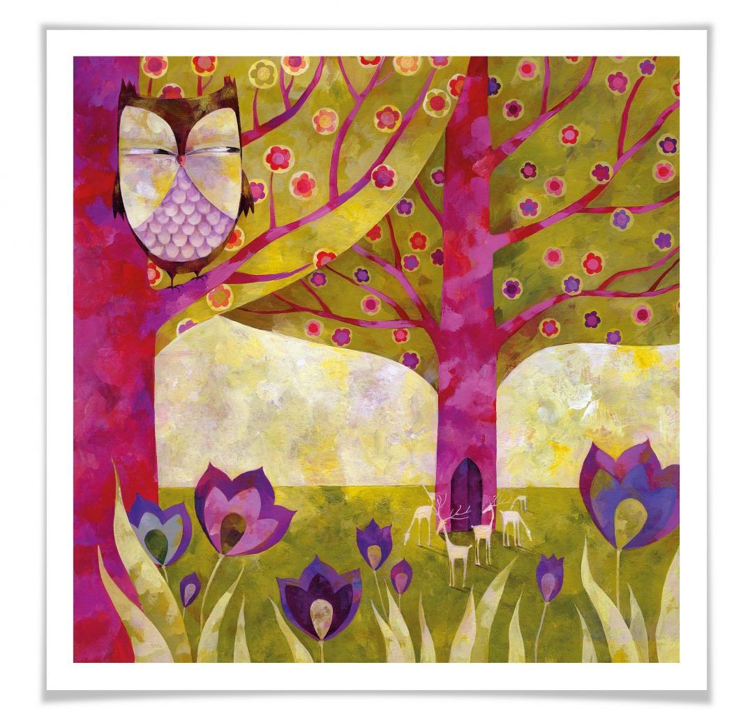 Image of Wall-Art Poster »Märchen Wandbilder Die Herde«, Tiere, (1 St.), Poster, Wandbild, Bild, Wandposter bei Ackermann Versand Schweiz