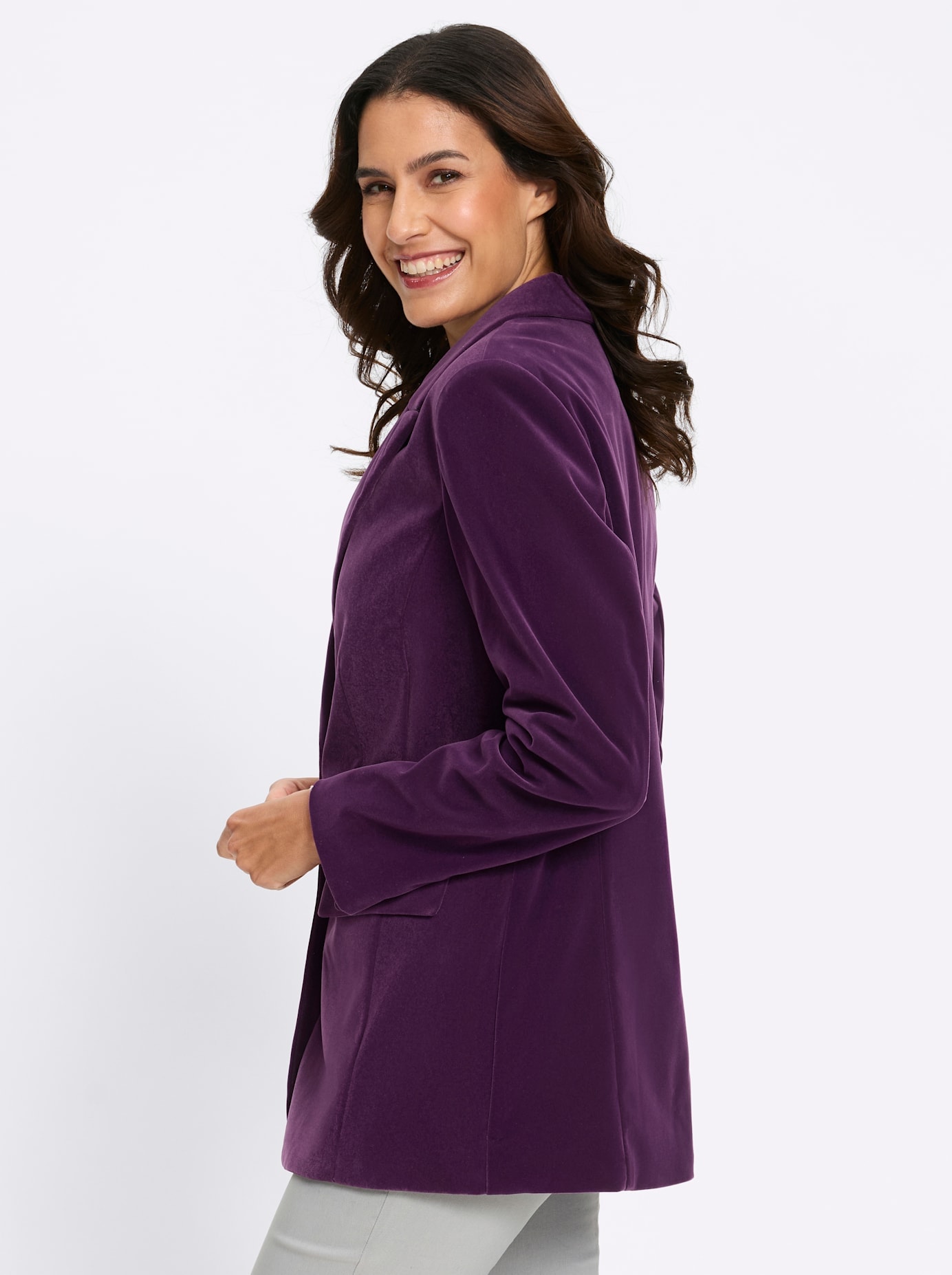 Lady Veste blazer »Samtblazer«