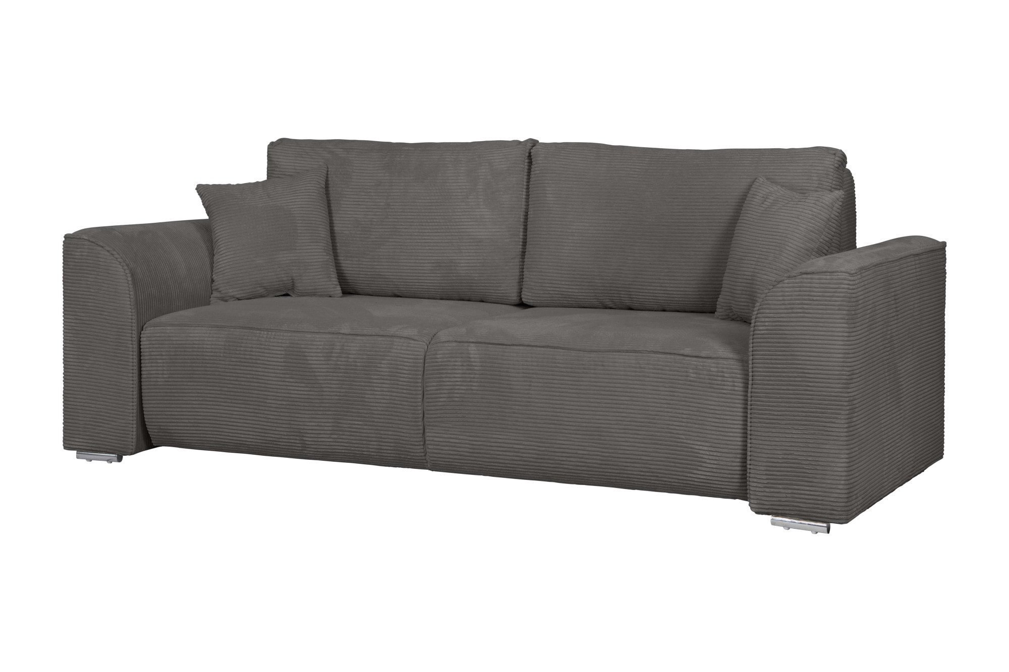 INOSIGN 2-Sitzer »BEATRICE, erhältlich in trendigen Stoffoptionen, B/T/H: 143/73/92 cm« In hochwertiger Verarbeitung, incl. 2 grossen Zierkissen in Korpusfarbe