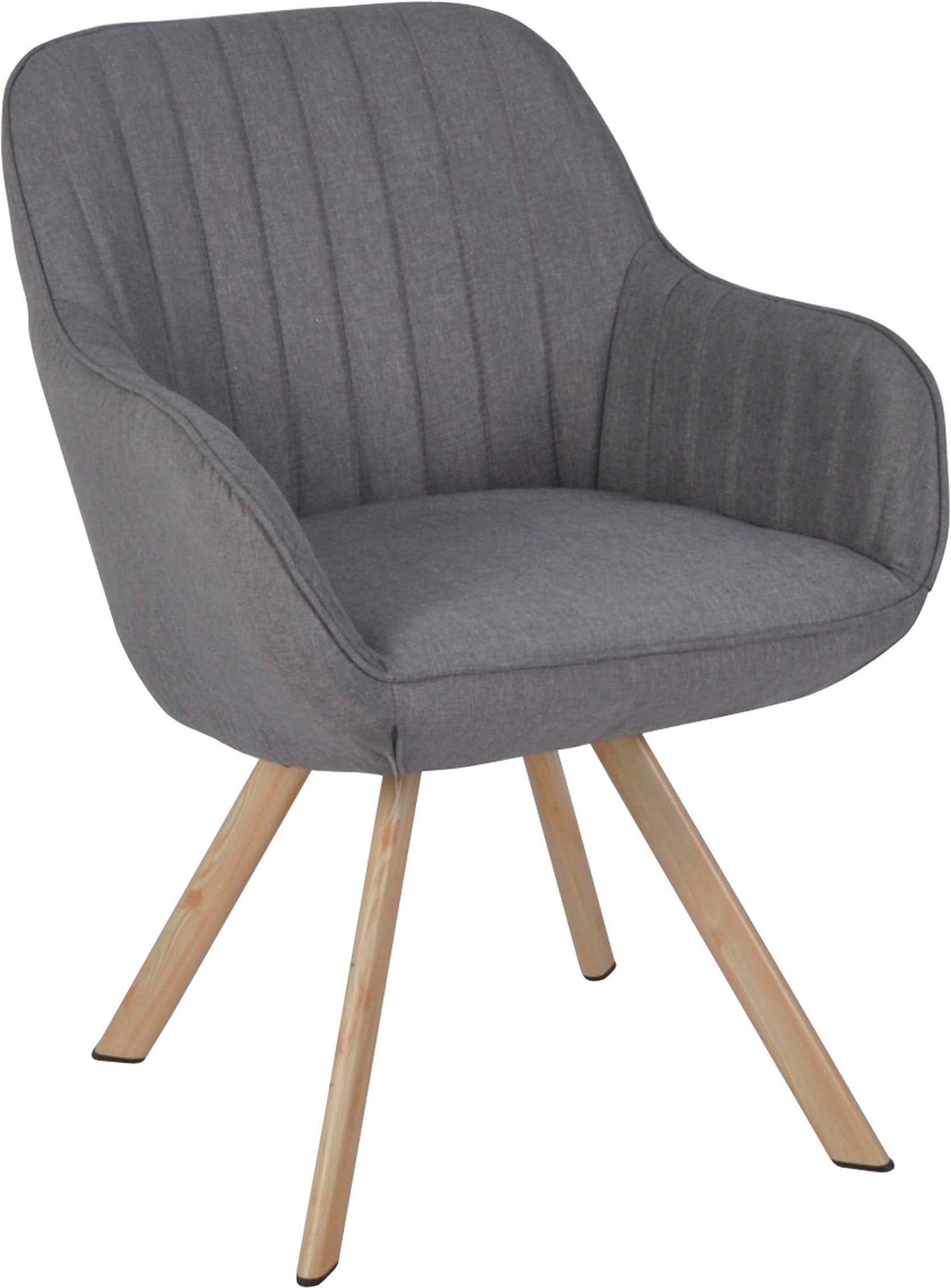 Homexperts Esszimmerstuhl »Carlo«, (Set), 2 St., Webstoff, Drehstuhl, Bezug in Webstoff