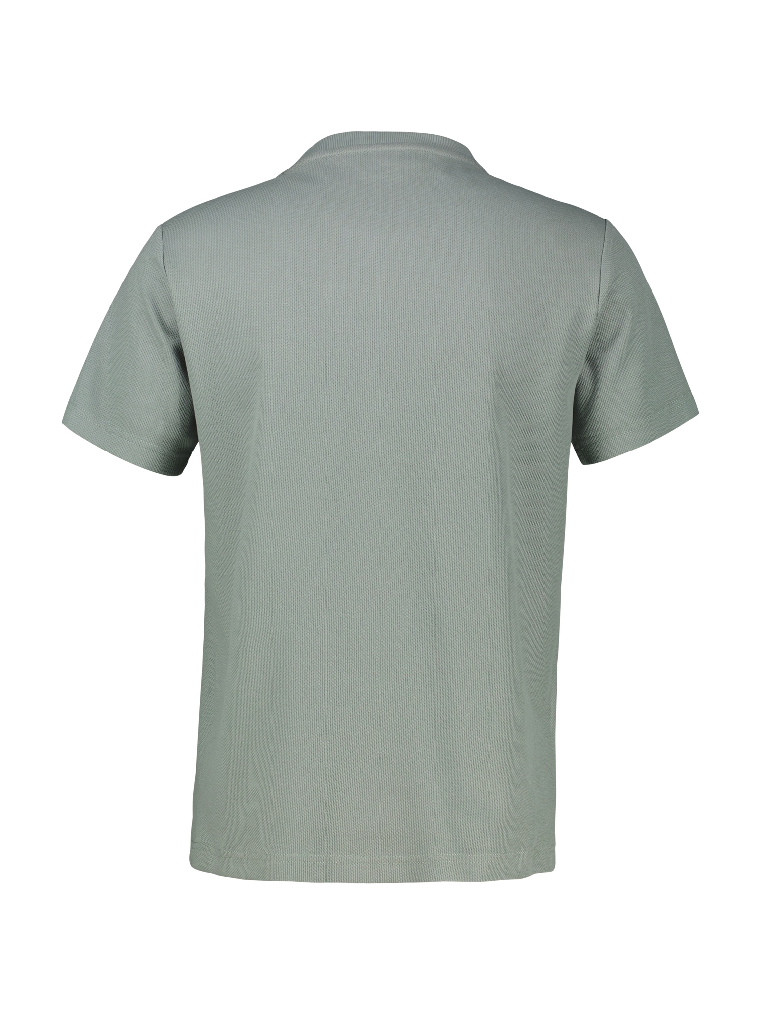 LERROS Rundhalsshirt mit Logo-Badge und in Waffle-Optik