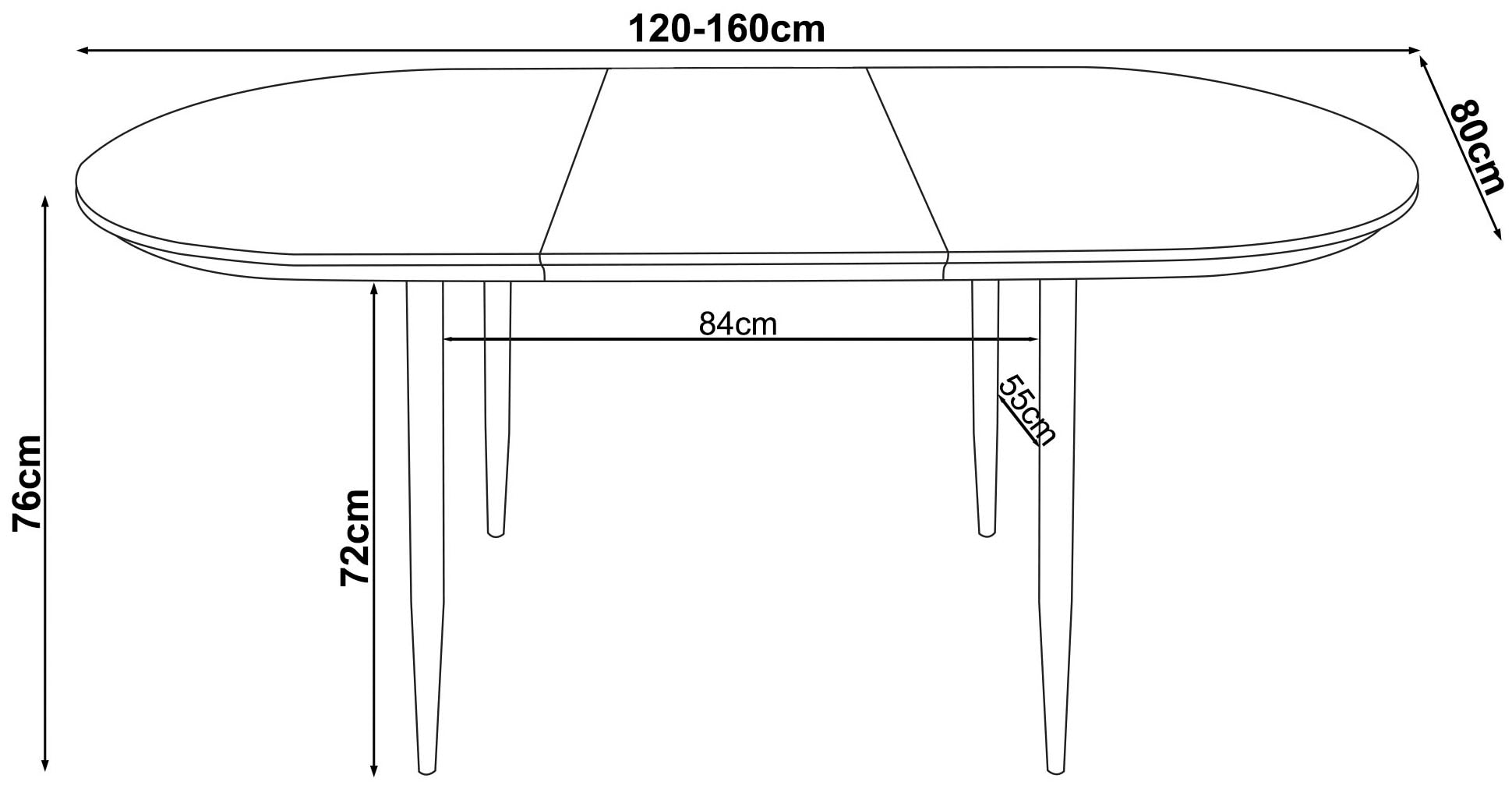 Home affaire Essgruppe »Belleville Tischgruppe Stühle Ausziehtisch« Set, 5 Stk. tlg. Tisch mit Einlegeplatte