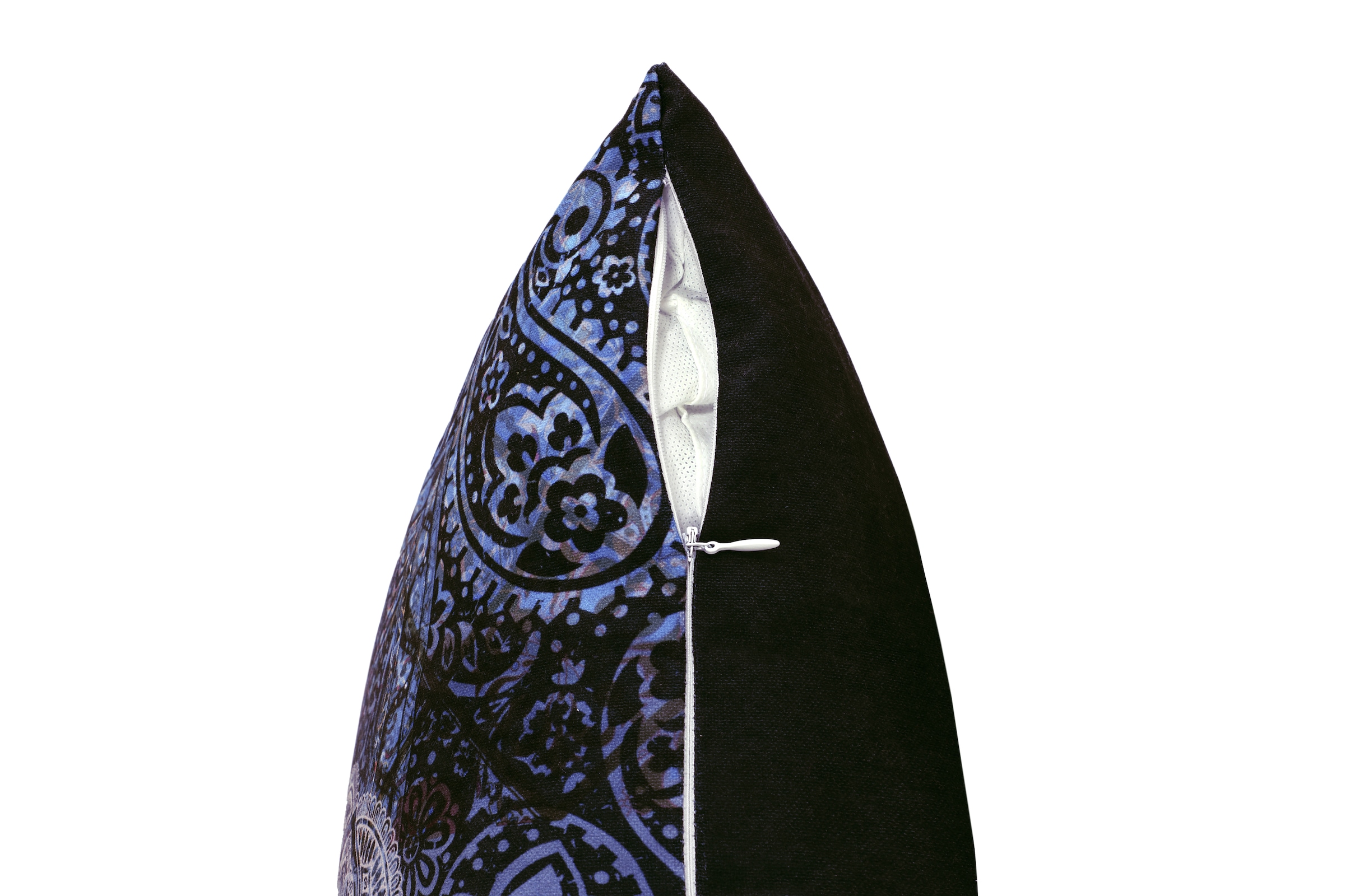 Kenda Sand Fellkissen »Dekokissen Medley 125 Multi / Blau 45cm x 45cm«, modern, vielseitig kombinierbar,mit praktischem Reissverschluss