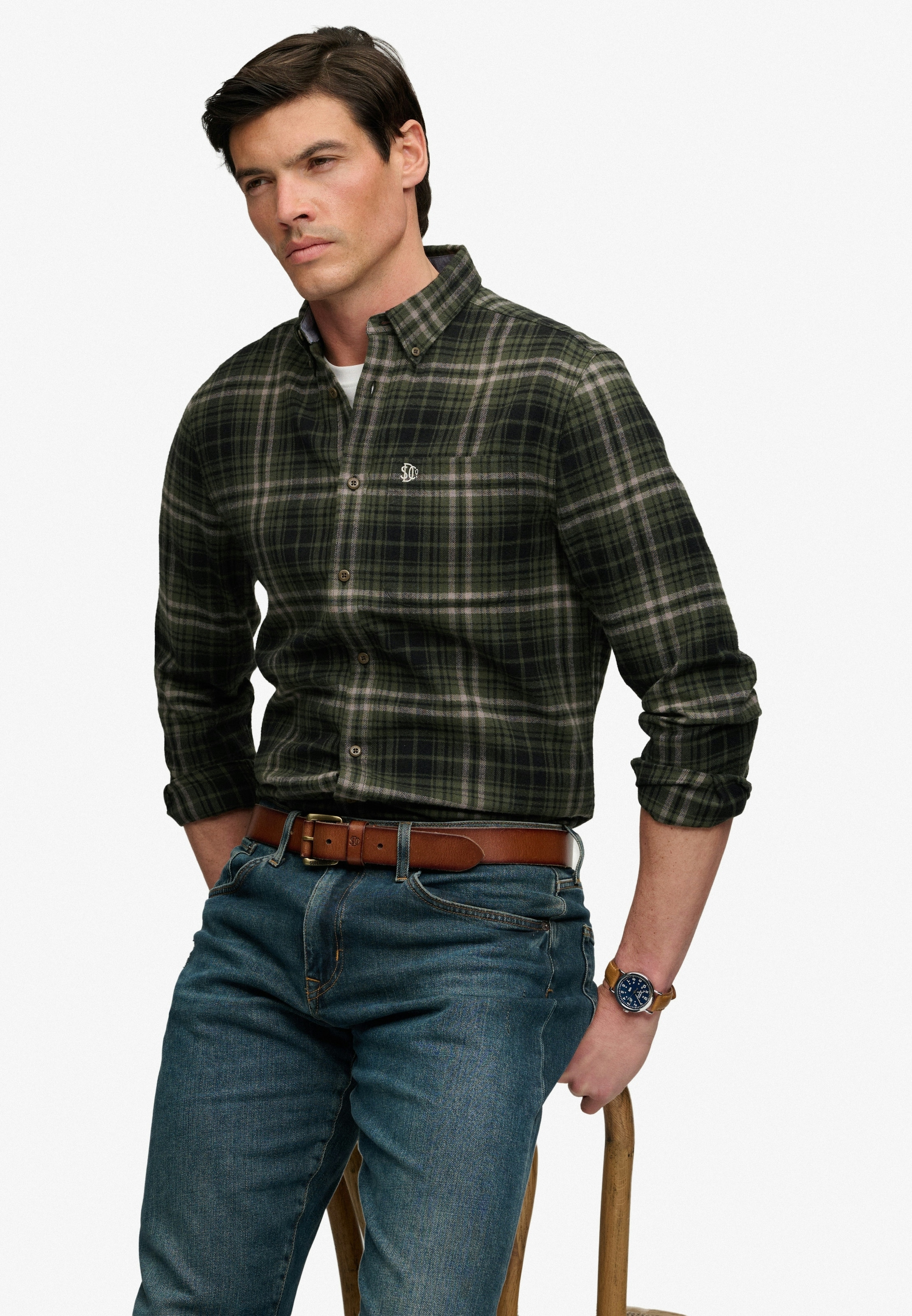 Superdry Chemise à manches longues »L/S COTTON LUMBERJACK SHIRT« coton, coupe régulière