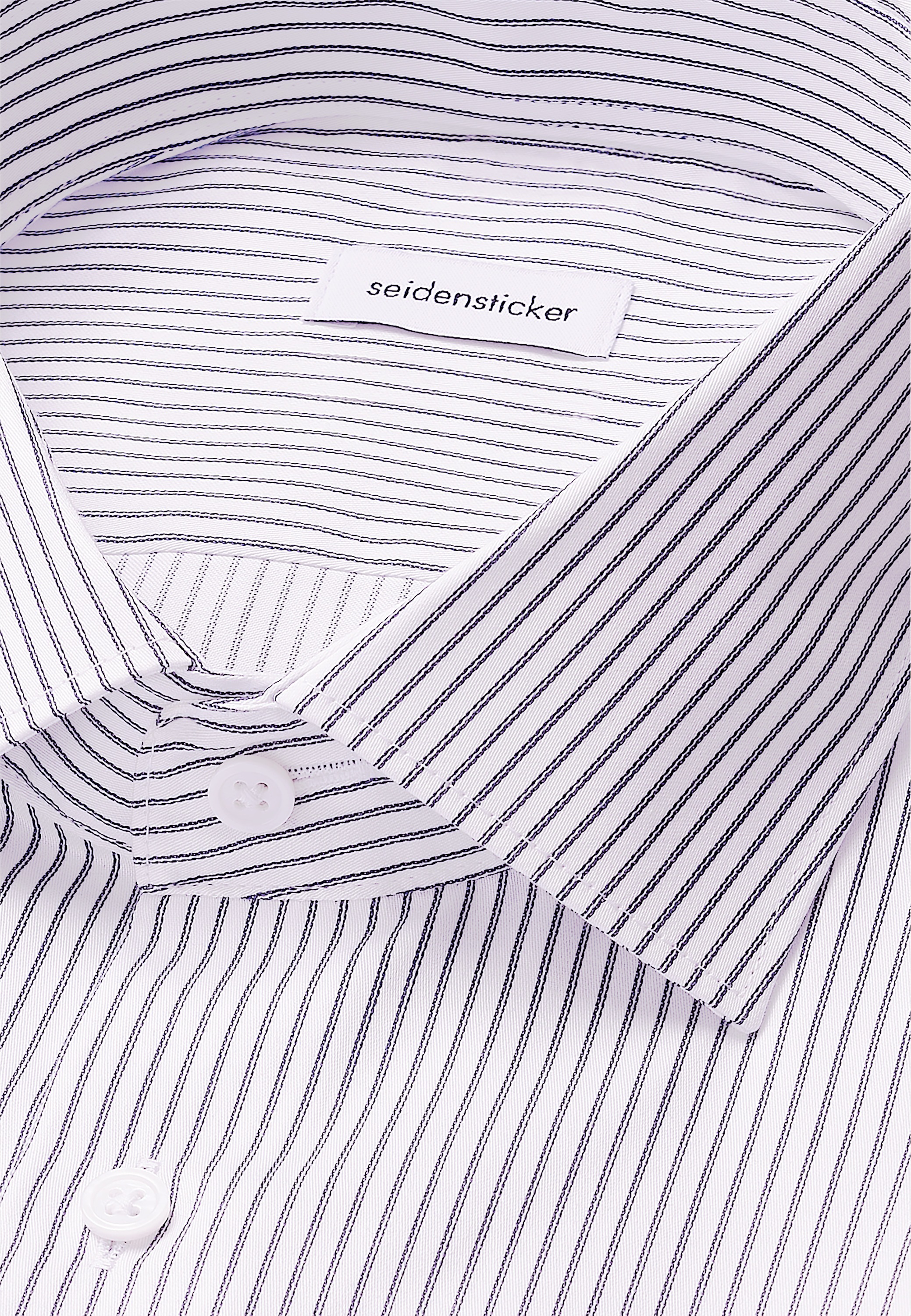 seidensticker Businesshemd »Schwarze Rose« Slim 1/1 Kentkragen Gestreift