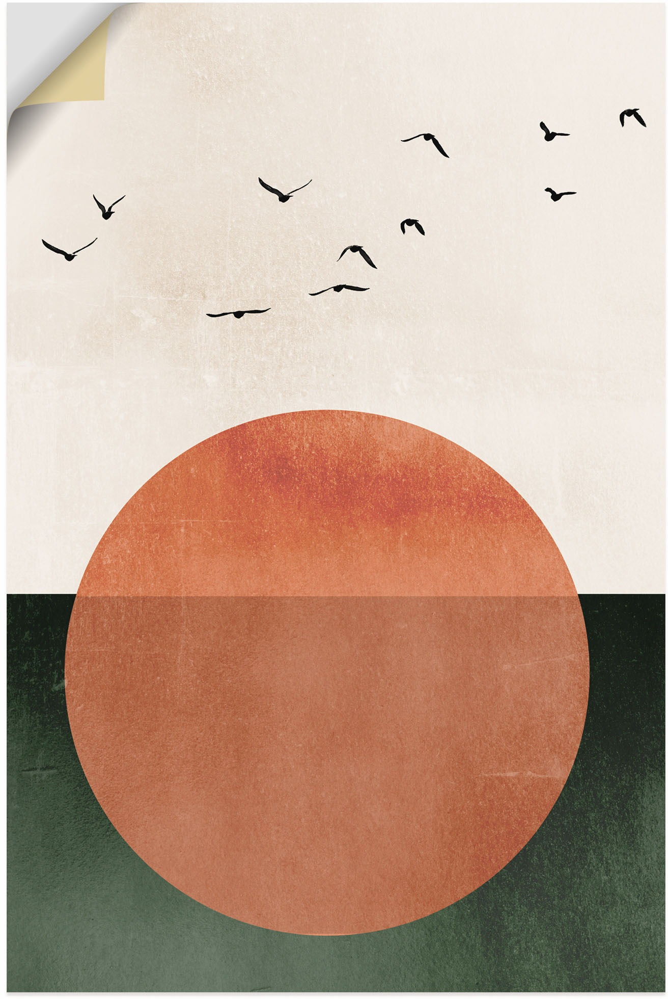 Image of Artland Wandbild »Aufsteigend«, Bilder vom Sonnenuntergang & -aufgang, (1 St.), in vielen Grössen & Produktarten - Alubild / Outdoorbild für den Aussenbereich, Leinwandbild, Poster, Wandaufkleber / Wandtattoo auch für Badezimmer geeignet bei Ackermann Ver