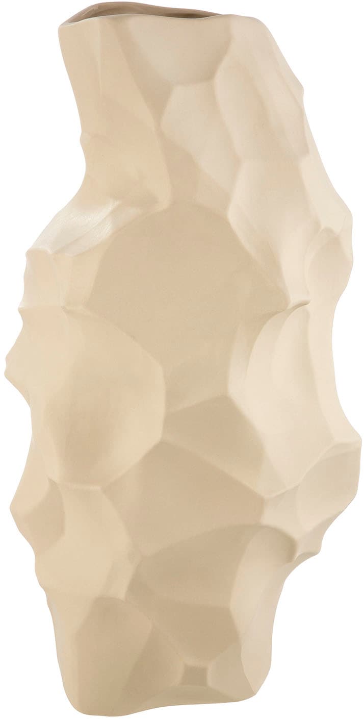 GILDE Tischvase »Vase Kegel Olbia beige H. 38,5 cm«