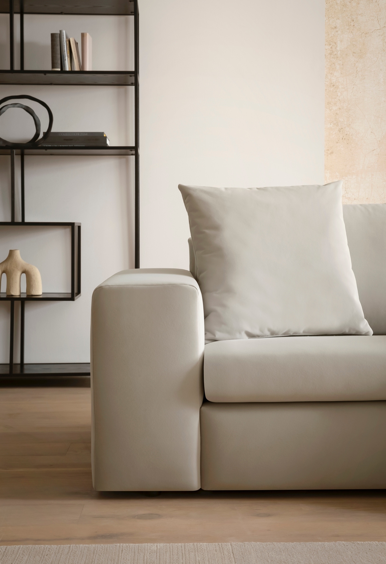 andas 4-Sitzer »SLEETLAND XXL in Samtvelours oder Vintage-Leder-Optik« besonders gross und bequem