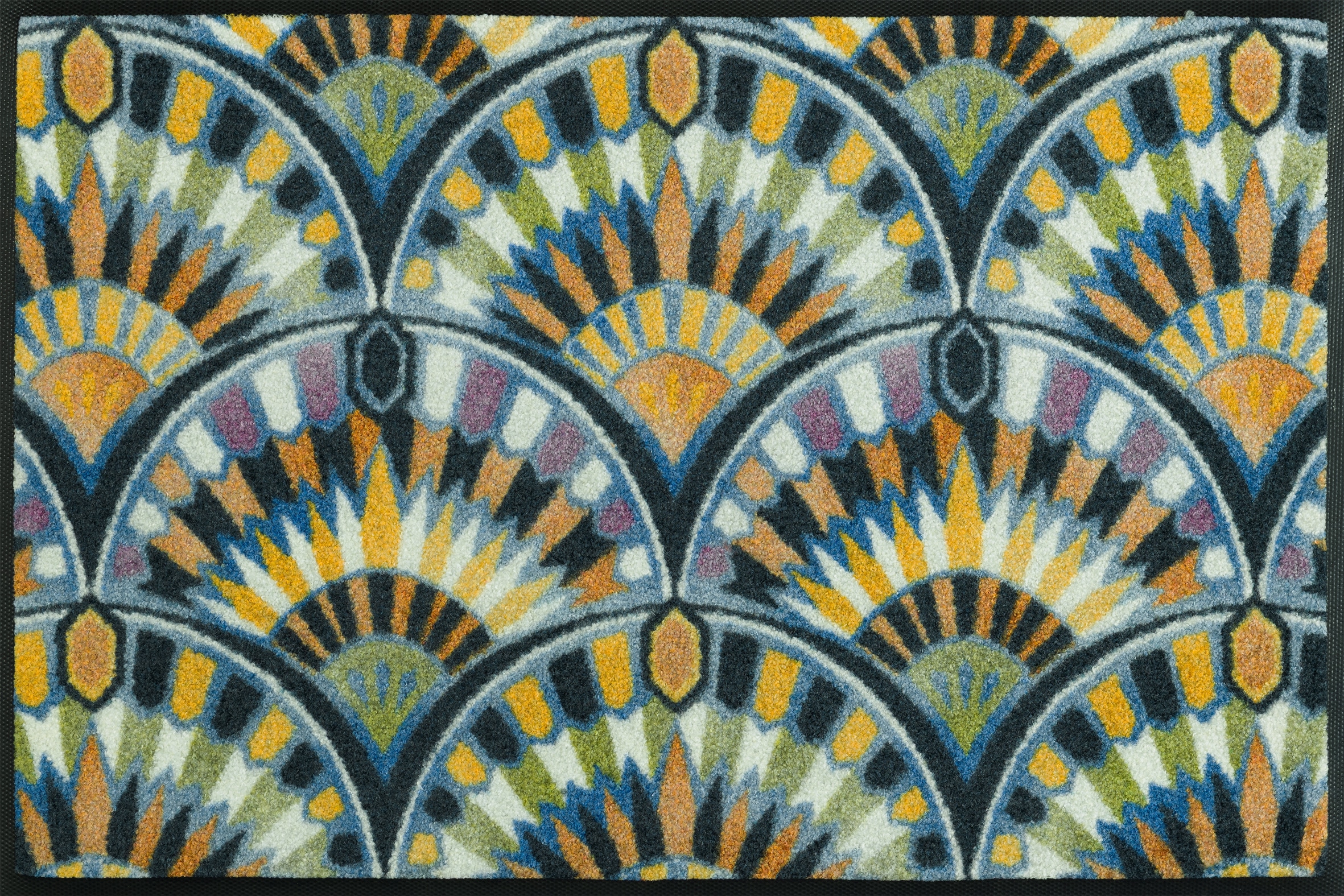 Image of wash+dry by Kleen-Tex Fussmatte "und Läufer Feather Arc" rechteckig 7 mm Höhe
