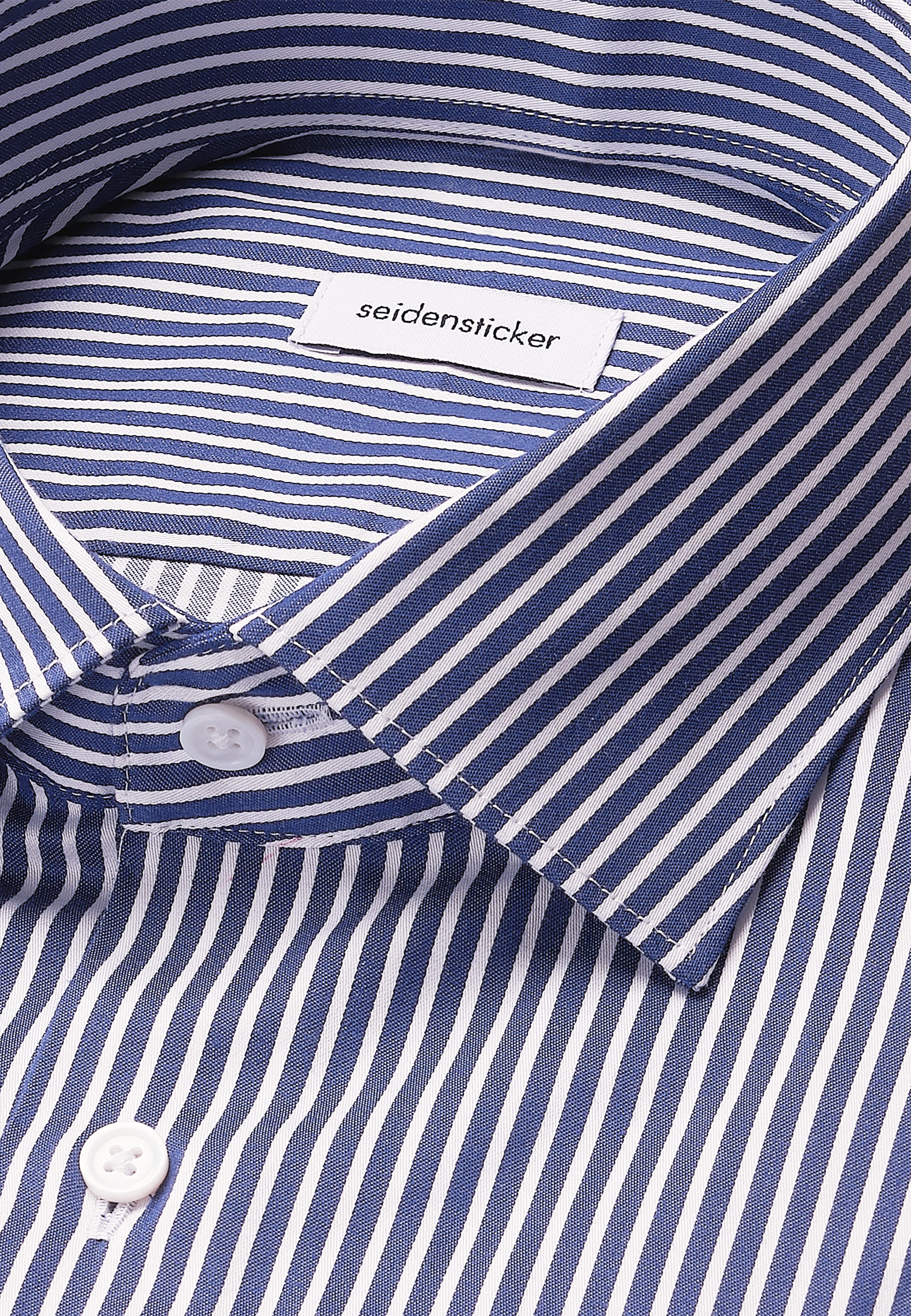 seidensticker Businesshemd »Schwarze Rose« X-Slim 1/1 Kentkragen Gestreift