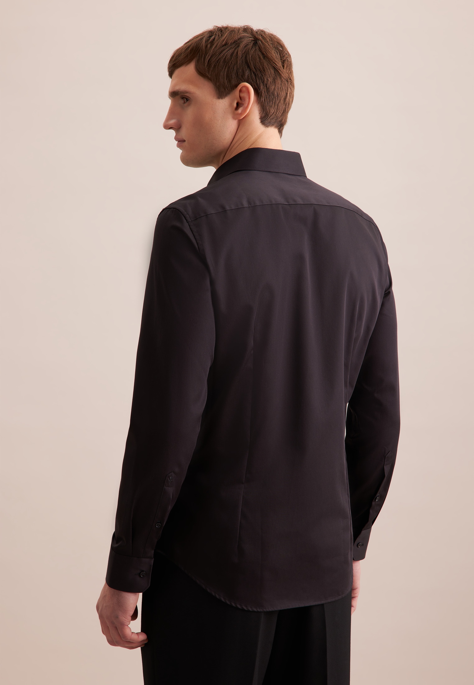 seidensticker Businesshemd »Schwarze Rose«, Slim Kentkragen Uni