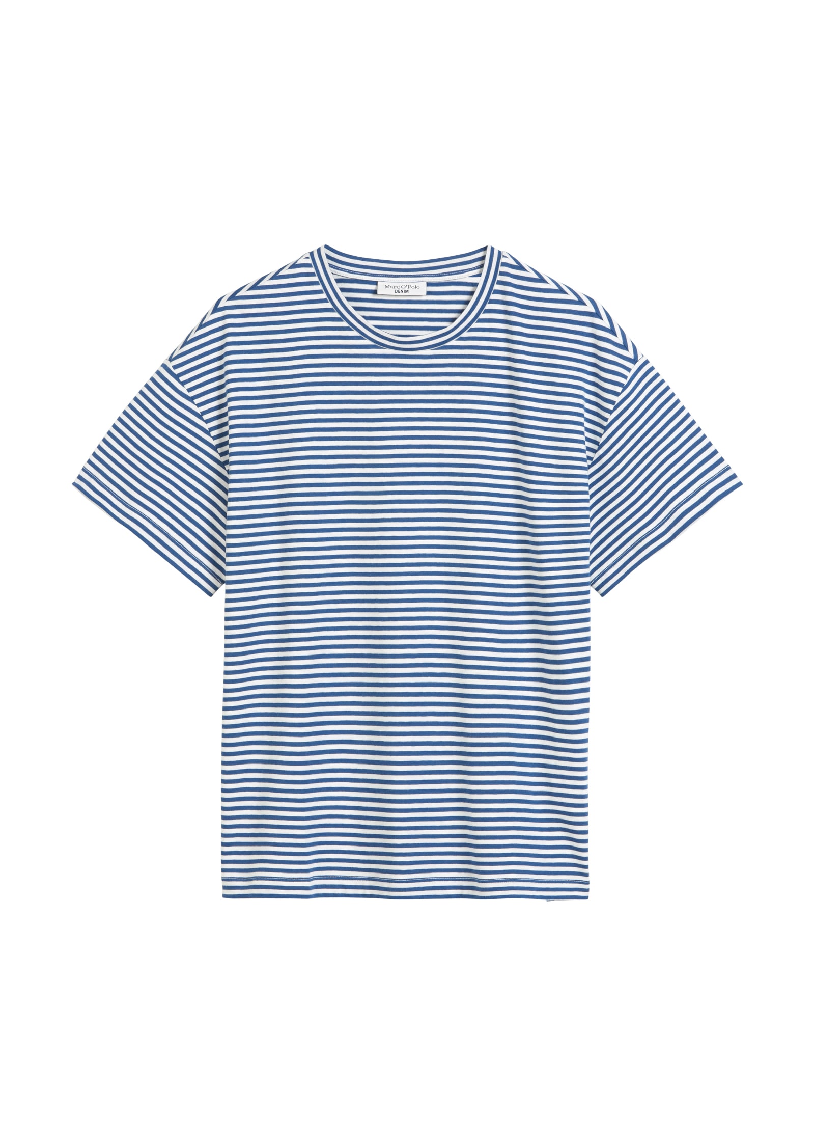 Marc O'Polo DENIM T-Shirt, geringelt, Rundhals, relaxed fit