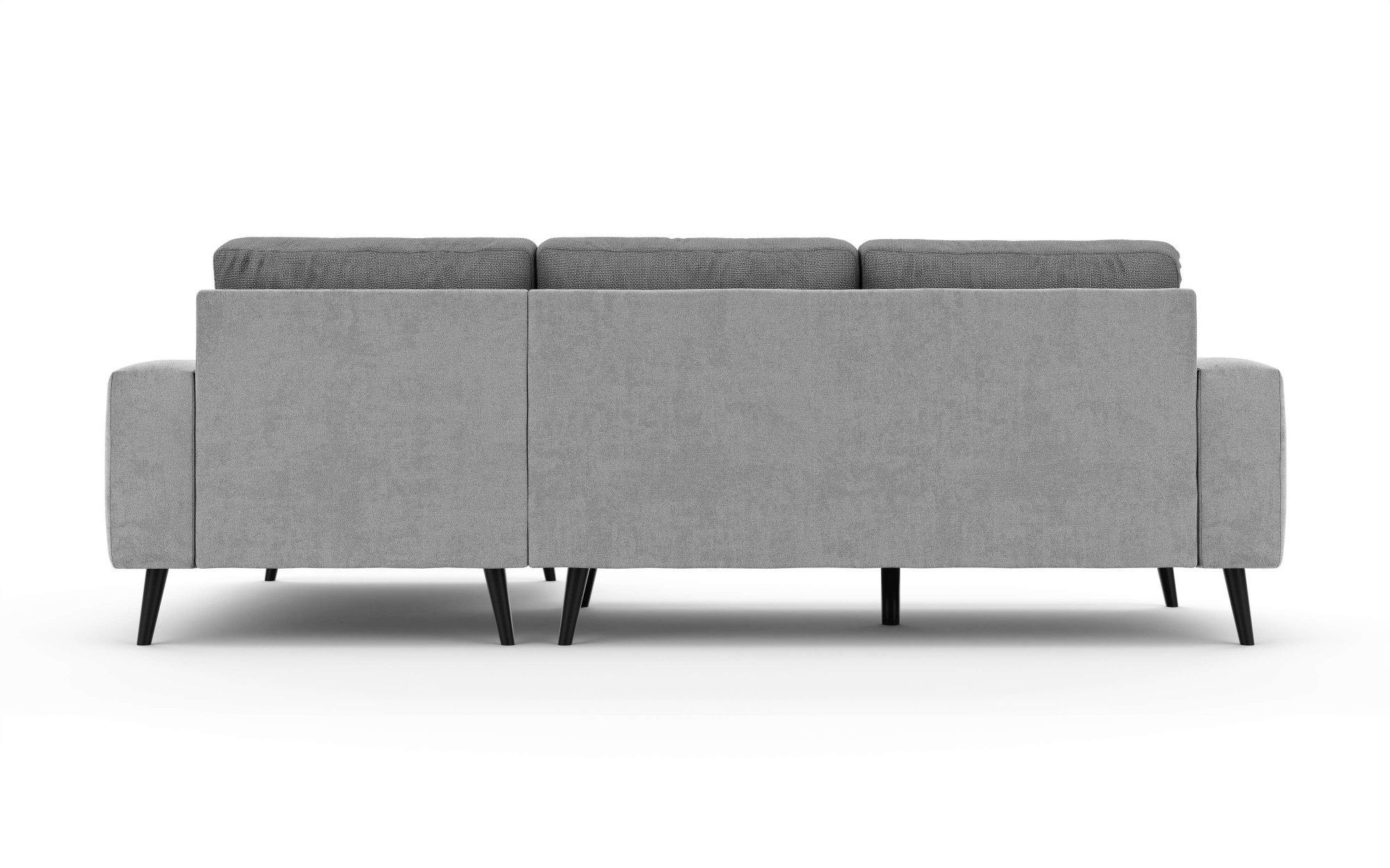 INOSIGN Ecksofa »SERINE mit Recamiere rechts/links bestellbar, Masse B/H/T 253/91/161 cm«, L-Form mit Wellenunterfederung, 3 Rückenkissen, ohne Bettfunktion