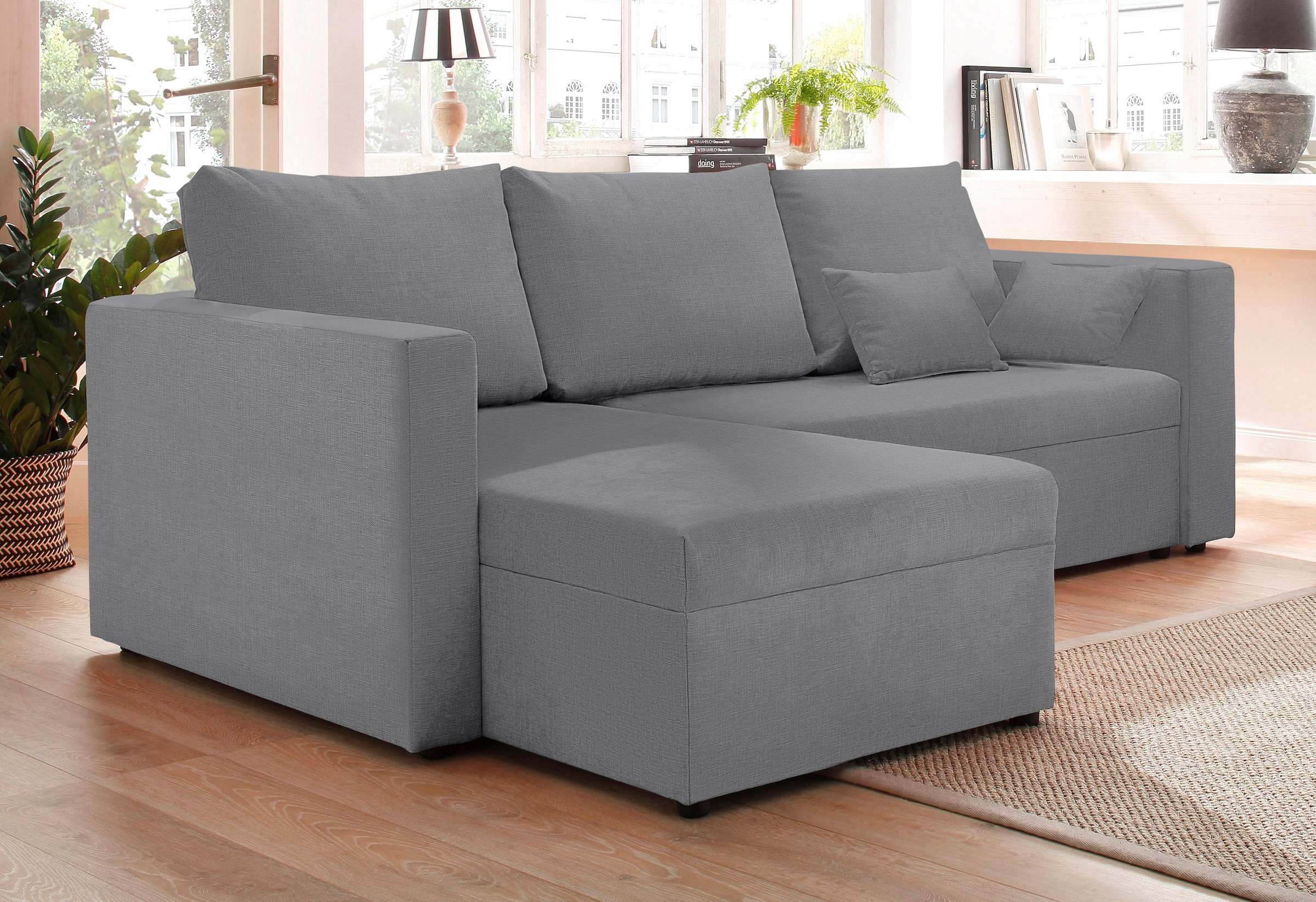 Home affaire Ecksofa »Pur L-Form« wahlweise mit Bettfunktion