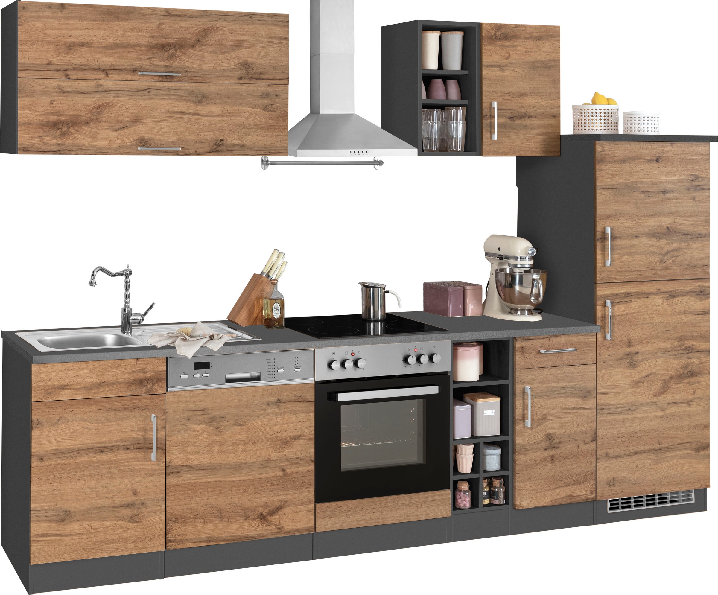 KOCHSTATION Kitchenette »KS-Colmar« sans appareils électriques, largeur 300 cm