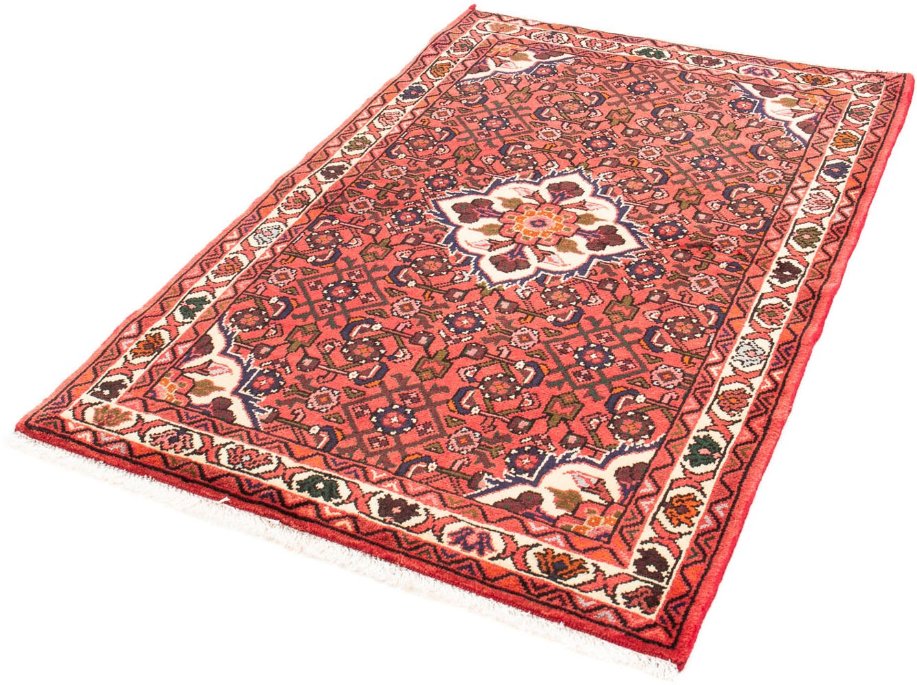 Image of morgenland Orientteppich »Perser - Nomadic - 155 x 105 cm - rot«, rechteckig, 10 mm Höhe, Wohnzimmer, Handgeknüpft, Einzelstück mit Zertifikat bei Ackermann Versand Schweiz