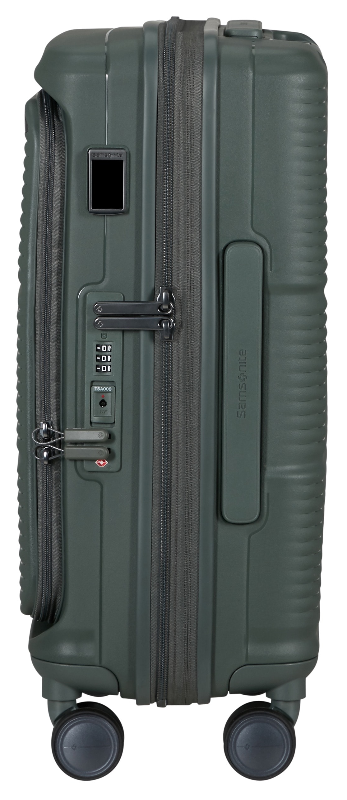 Samsonite Trolley à coque dure »PARALUX, verschiedene Grössen und Farben« 40 litre 4 Rollen avec système trolley à bouton-pression verrouillable et escamotable