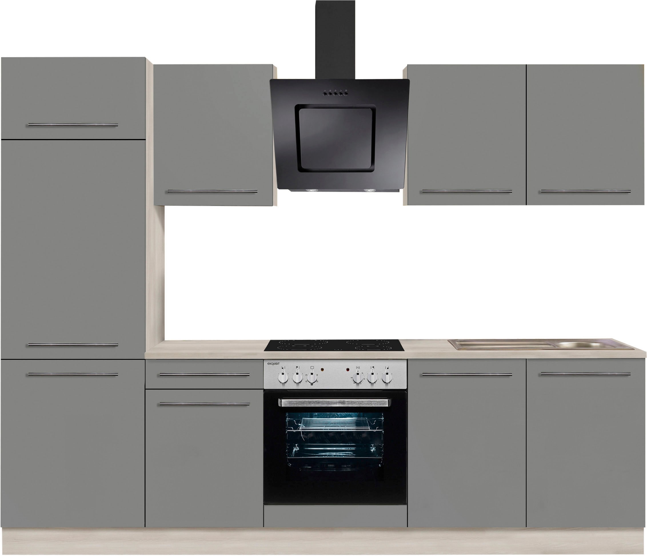 OPTIFIT Küchenzeile »Bern«, Breite bequem wahlweise gedämpfte Türen, 270 mit kaufen cm, E-Geräten